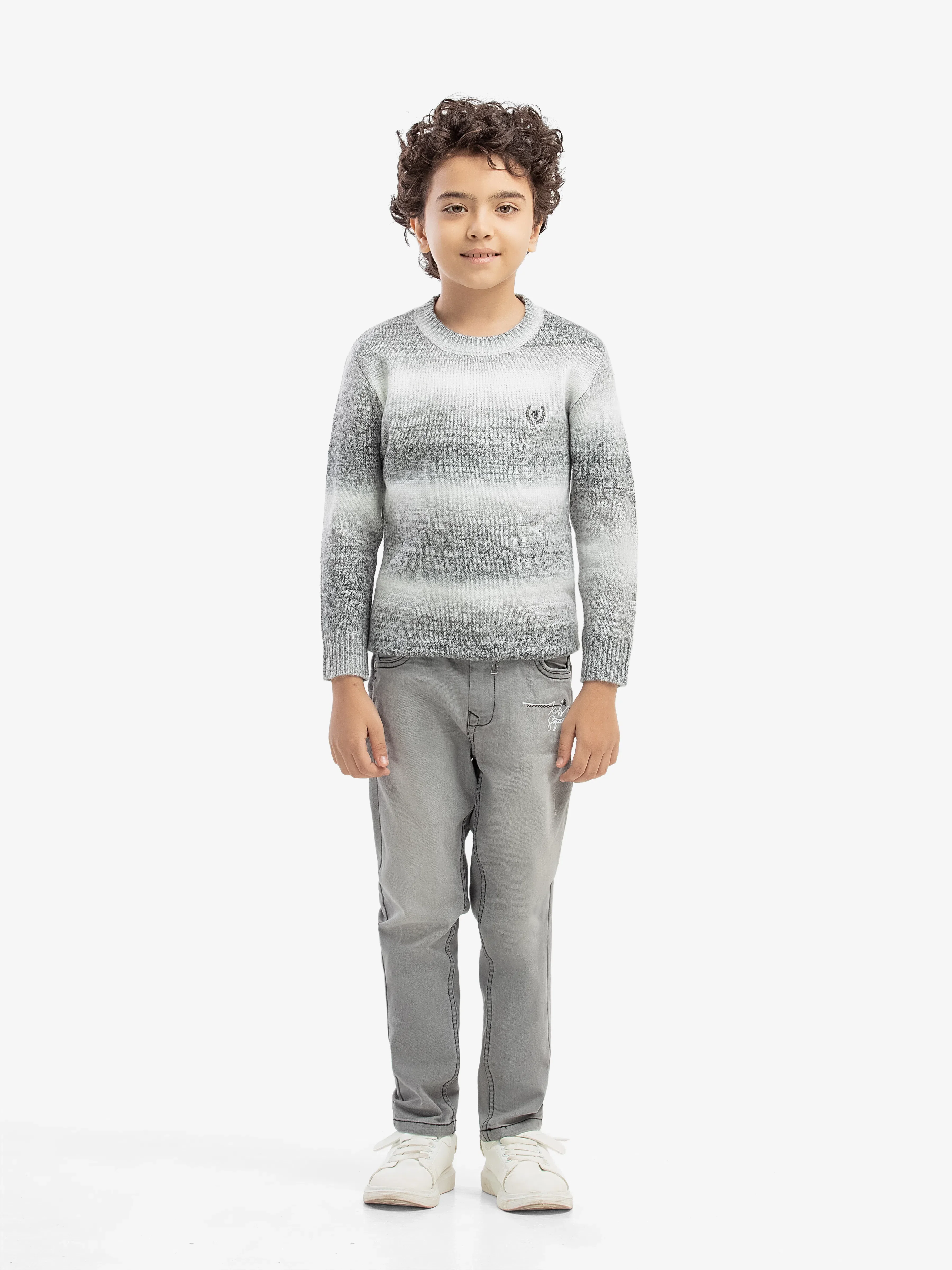 Boy's Grey Sweater - EBTSWT5-002 - Image 3