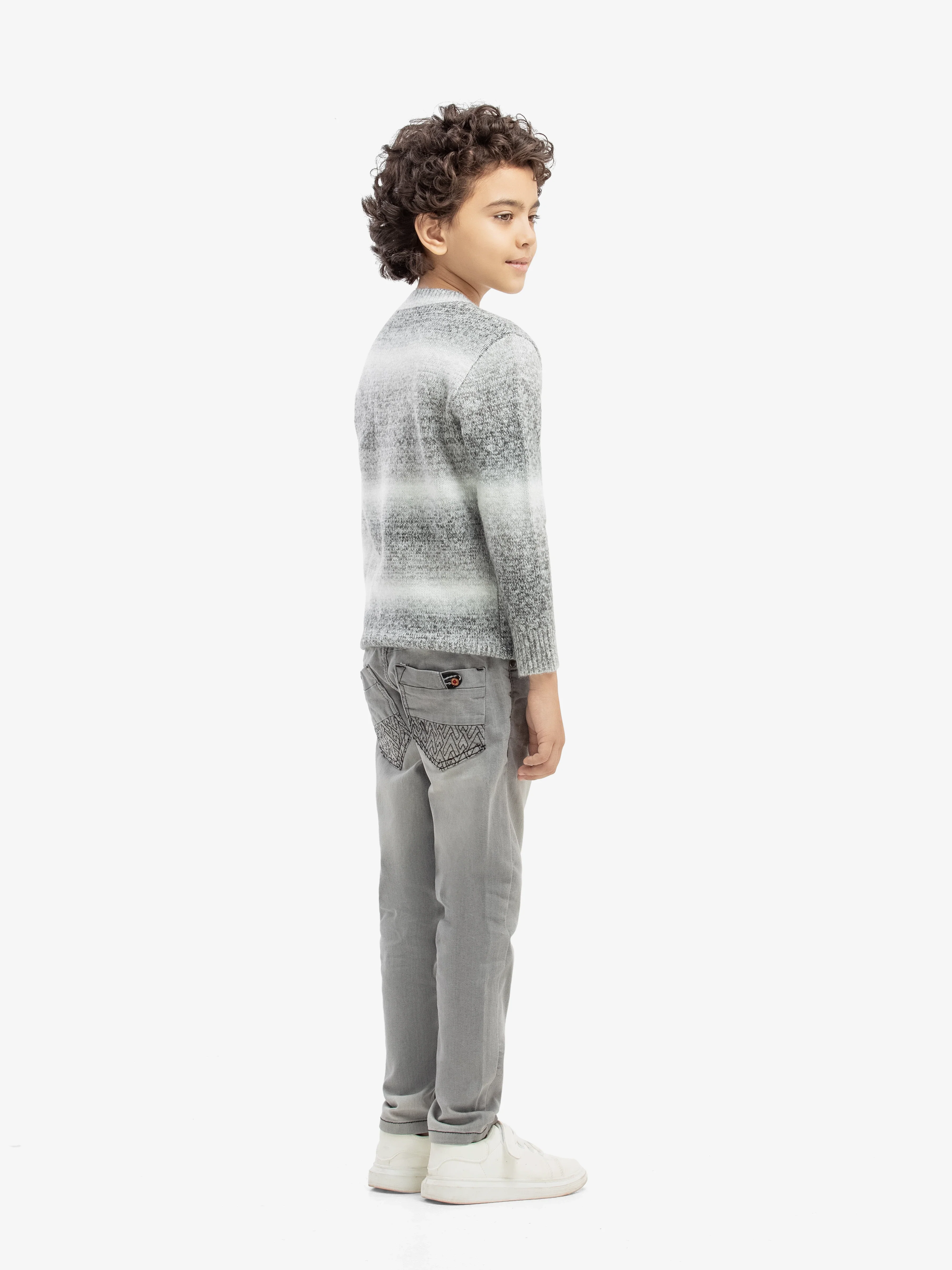Boy's Grey Sweater - EBTSWT5-002 - Image 5