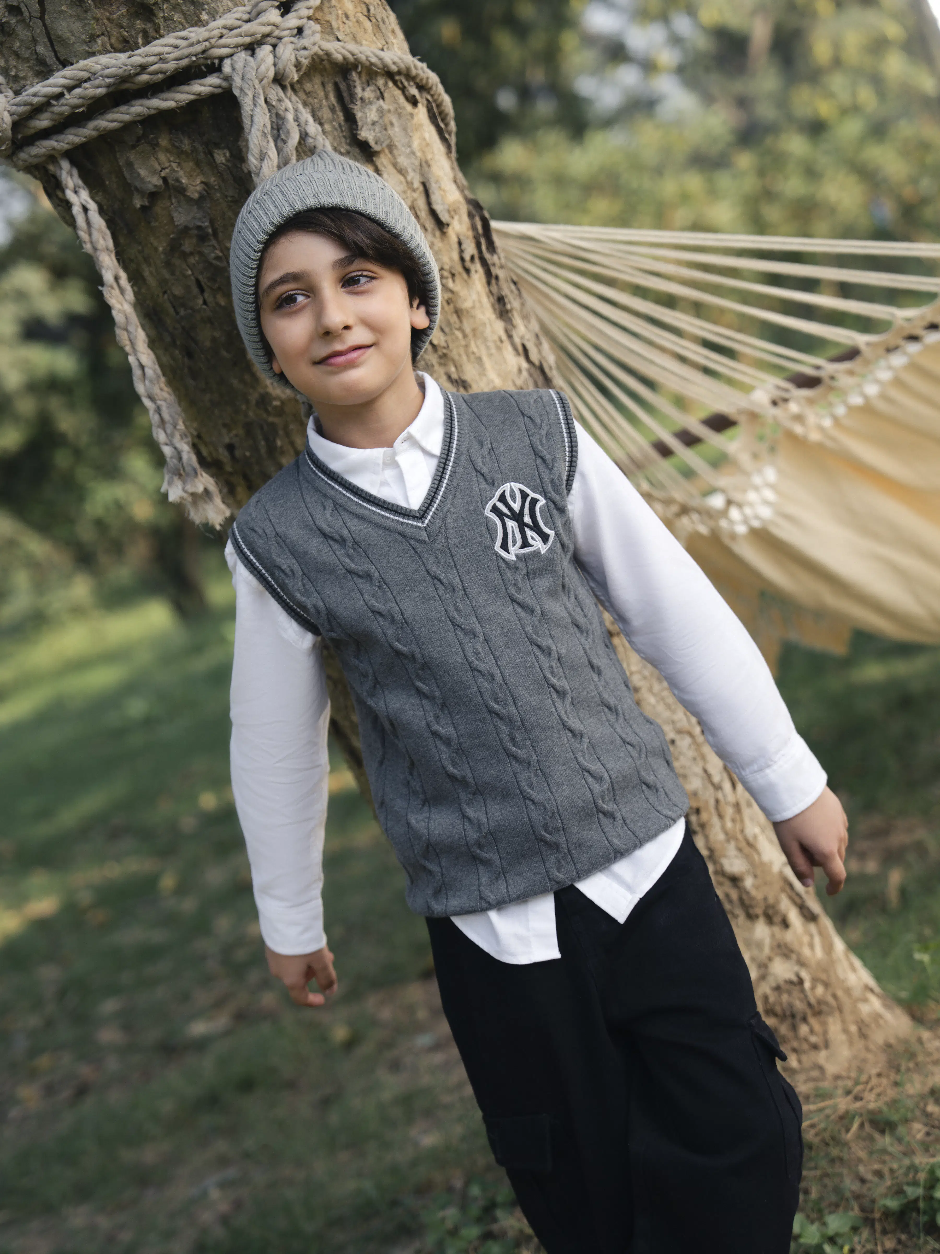 Boy's Grey Sweater - EBTSWT5-006 - Image 2