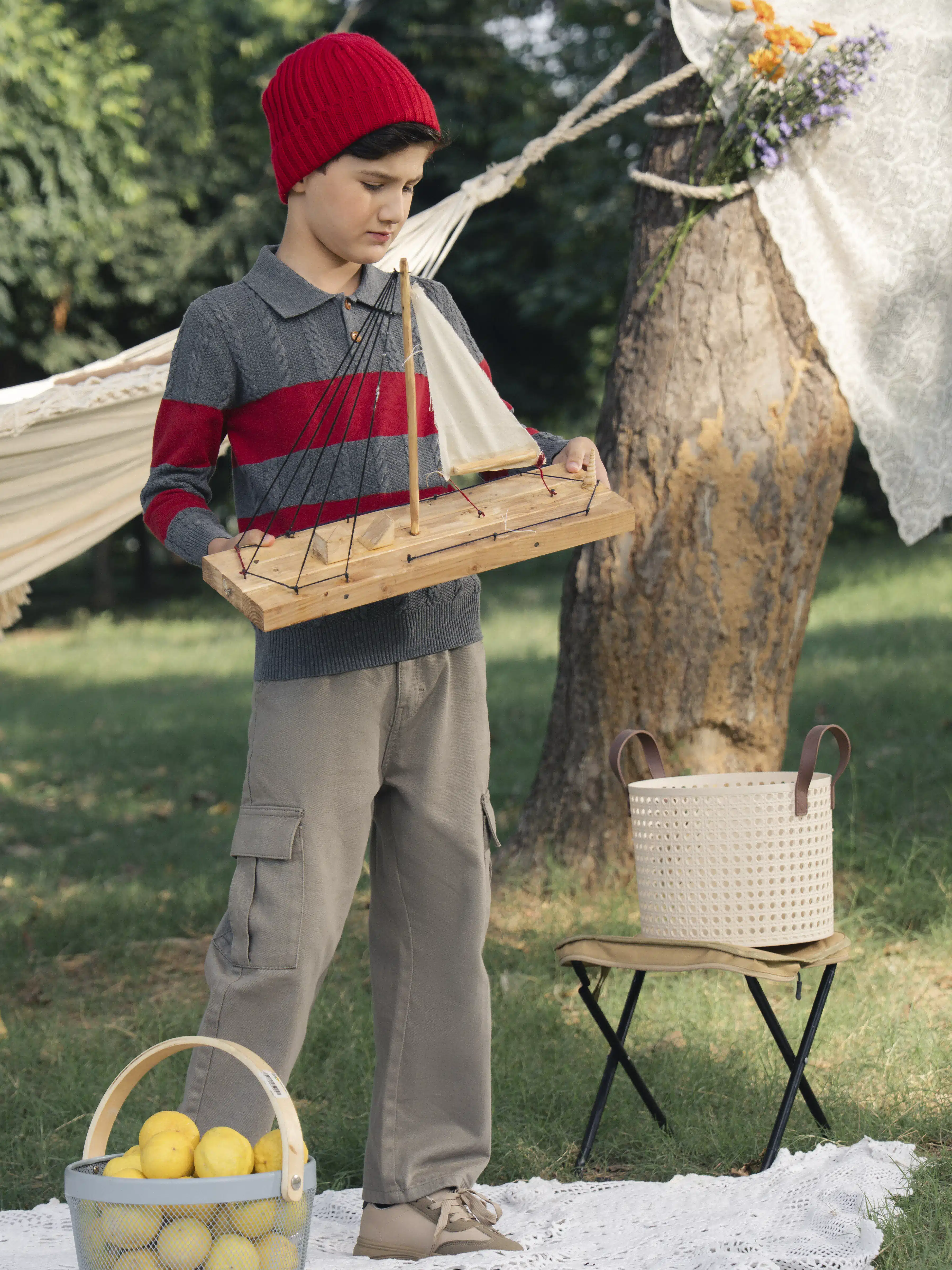 Boy's Grey Sweater - EBTSWT5-009 - Image 3