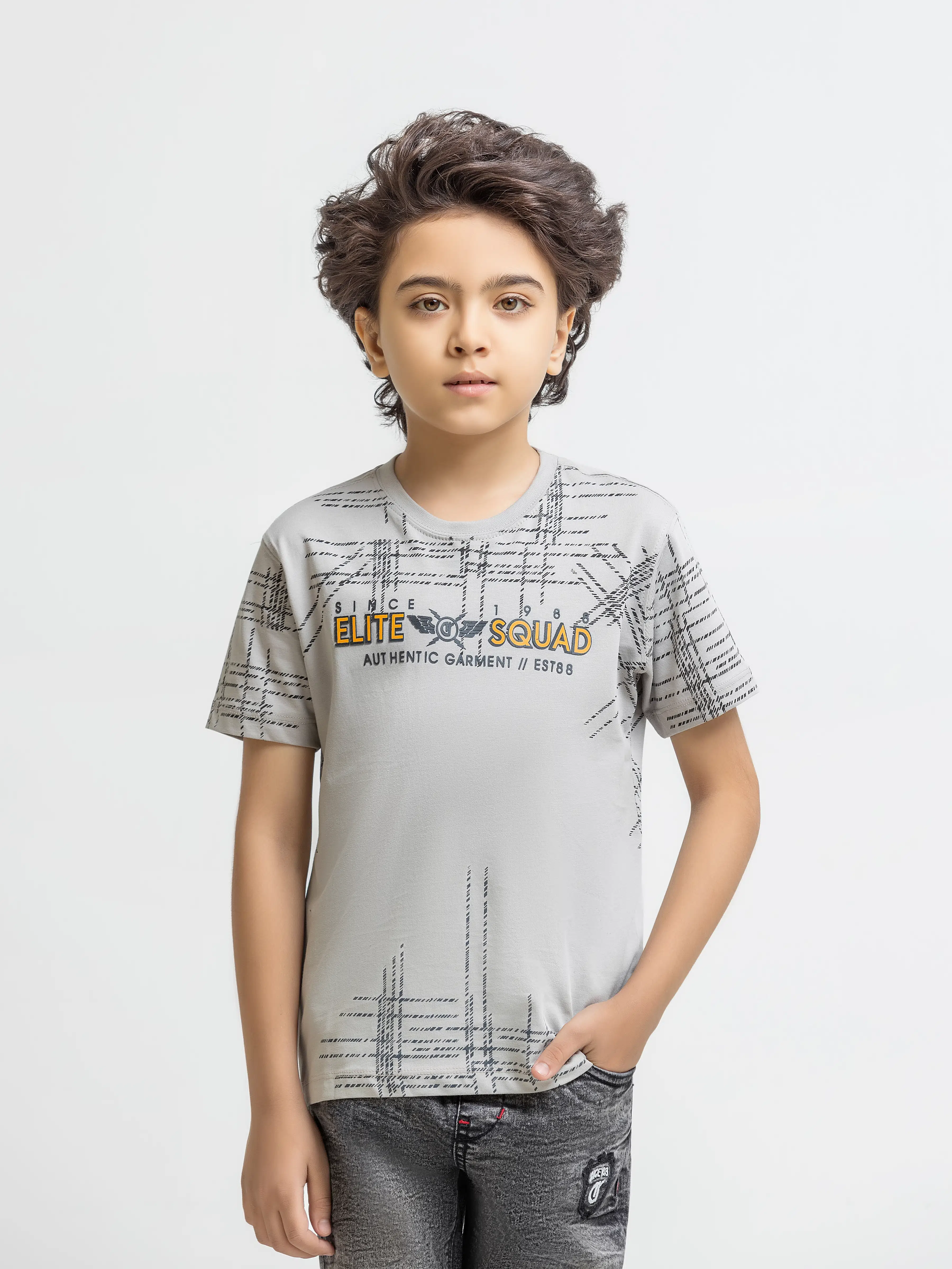 Boy's Grey T-Shirt - EBTTS5-033