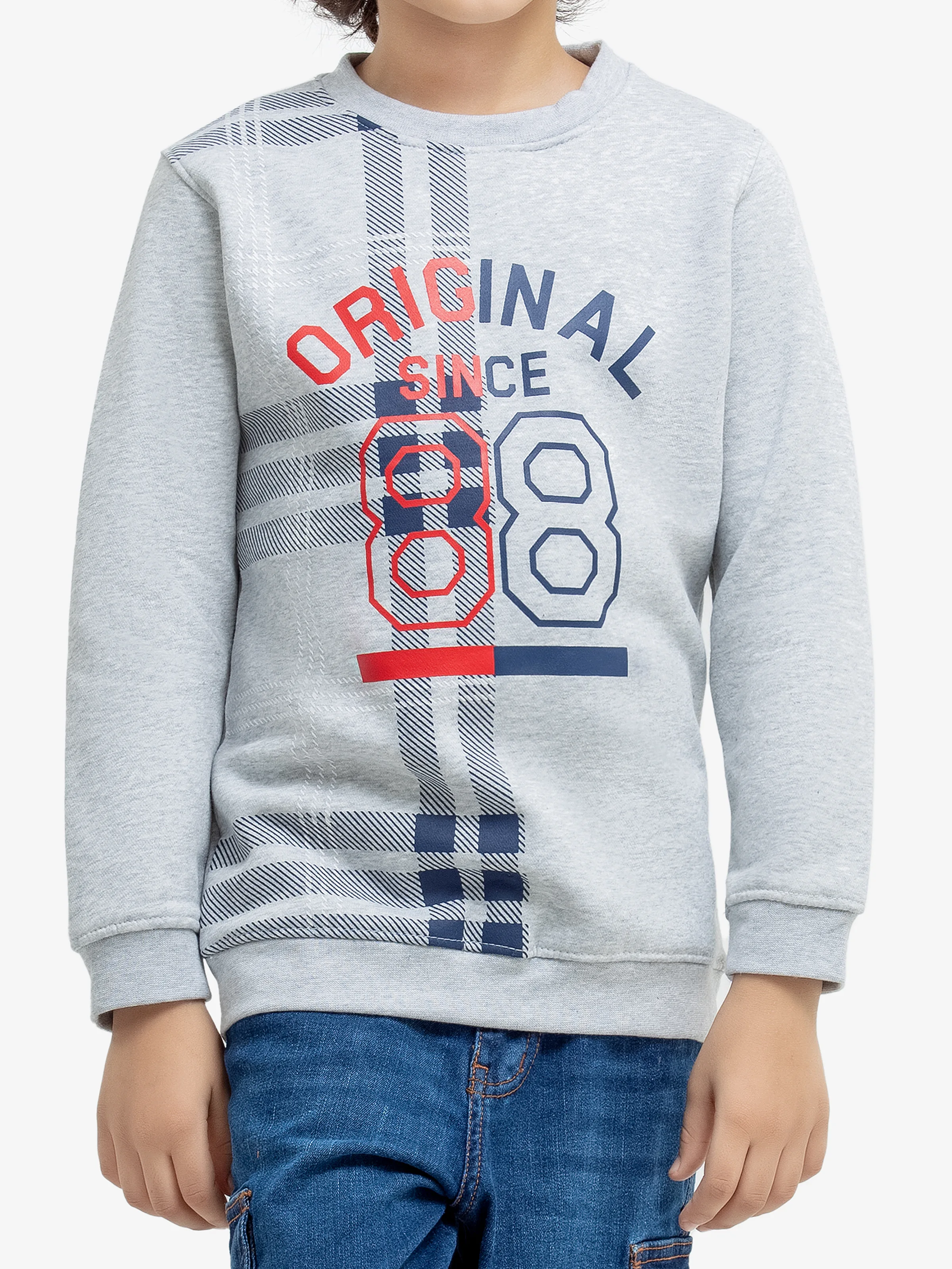 Boy's Heather-Grey Sweatshirt - EBTSS24-013 - Image 3