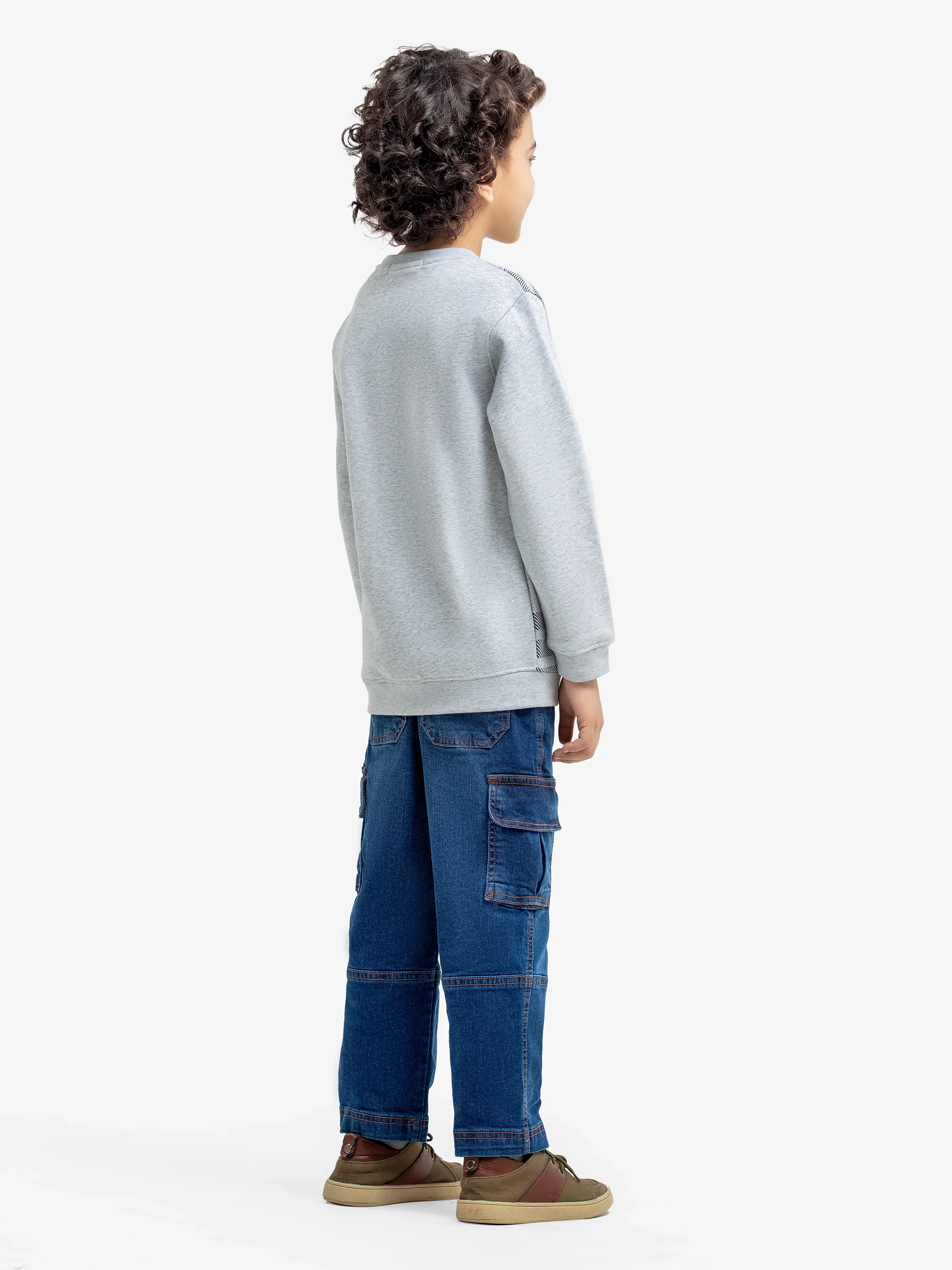 Boy's Heather-Grey Sweatshirt - EBTSS24-013 - Image 5