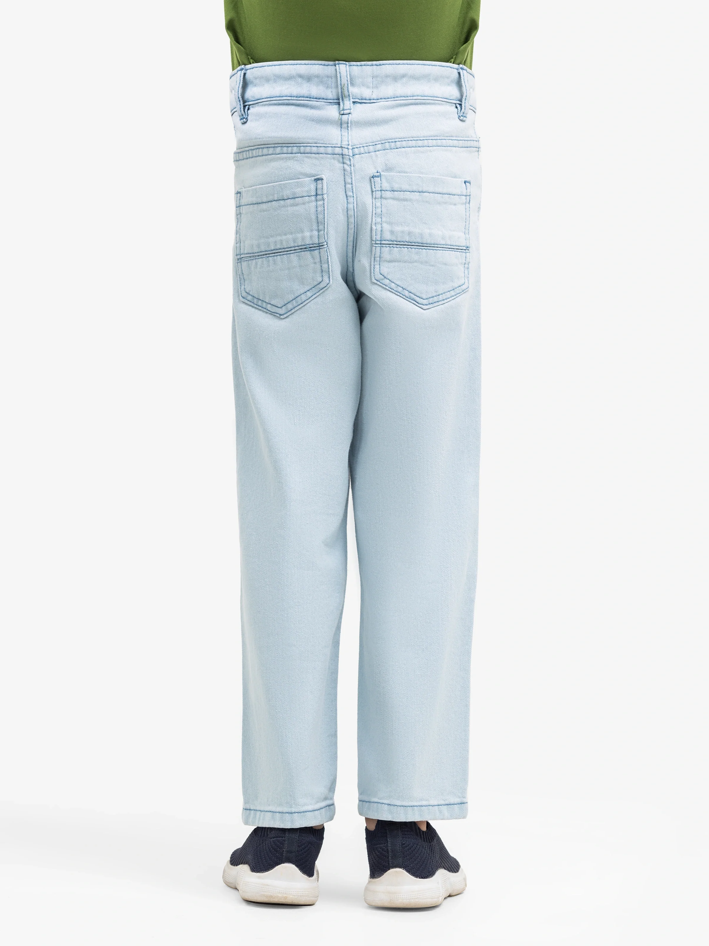 Boy's Ice Blue Denim Pant - EBBDP5-010 - Image 4