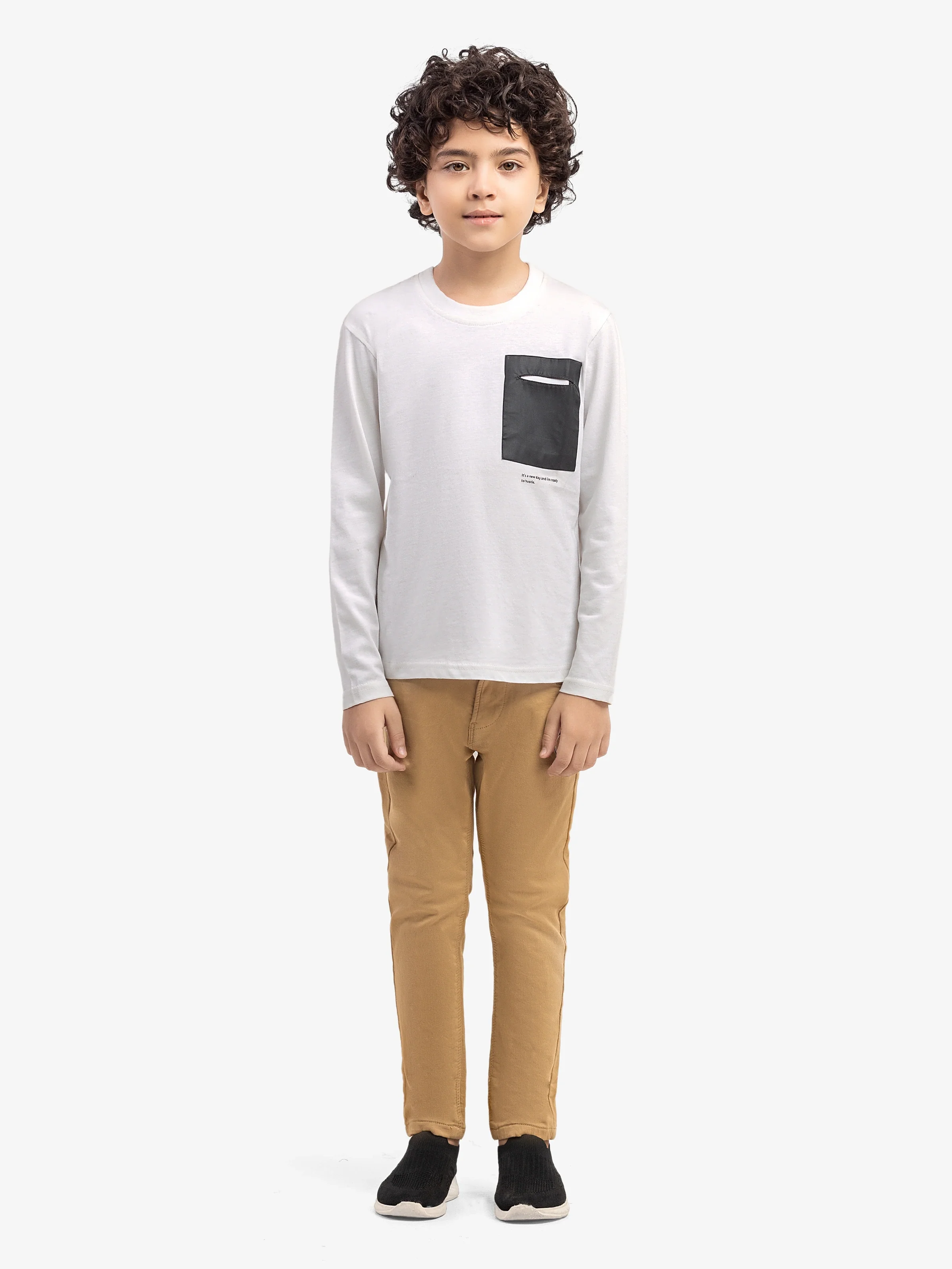 Boy's Khaki Chino Pant - EBBCP5-002 - Image 3