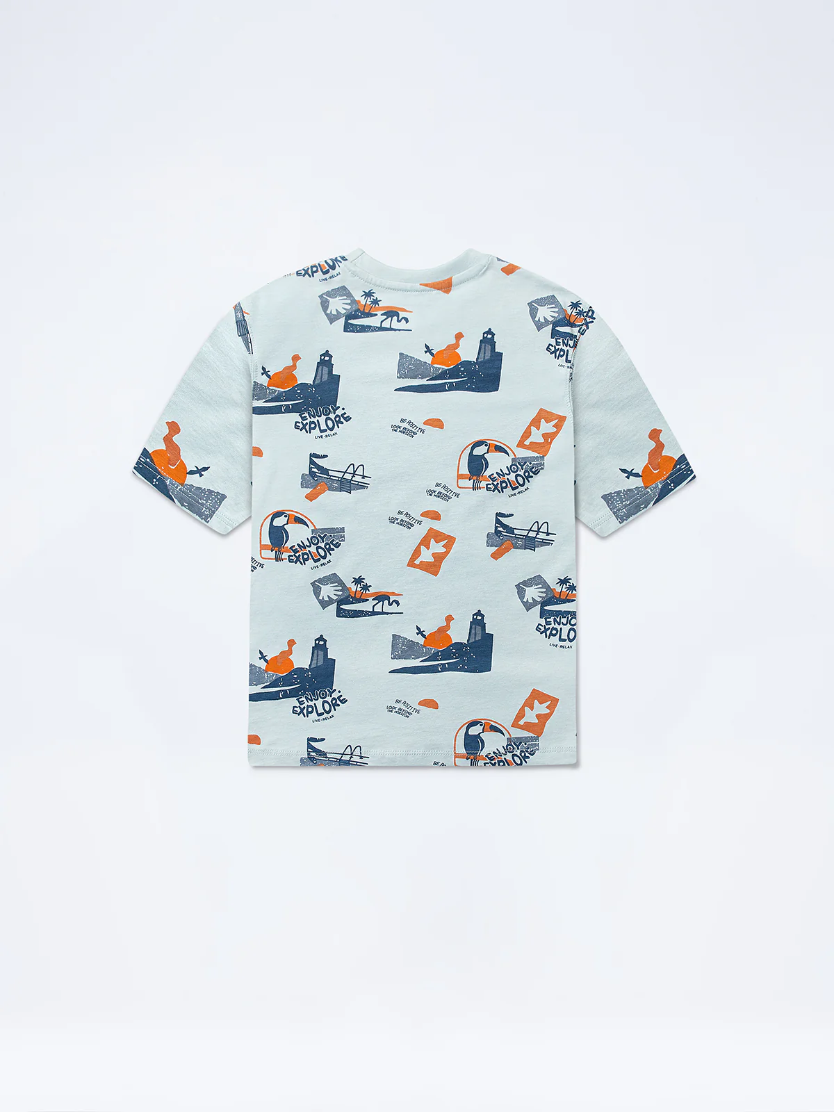 Boy's Light Aqua T-Shirt - EBTTS24-048 - Image 3