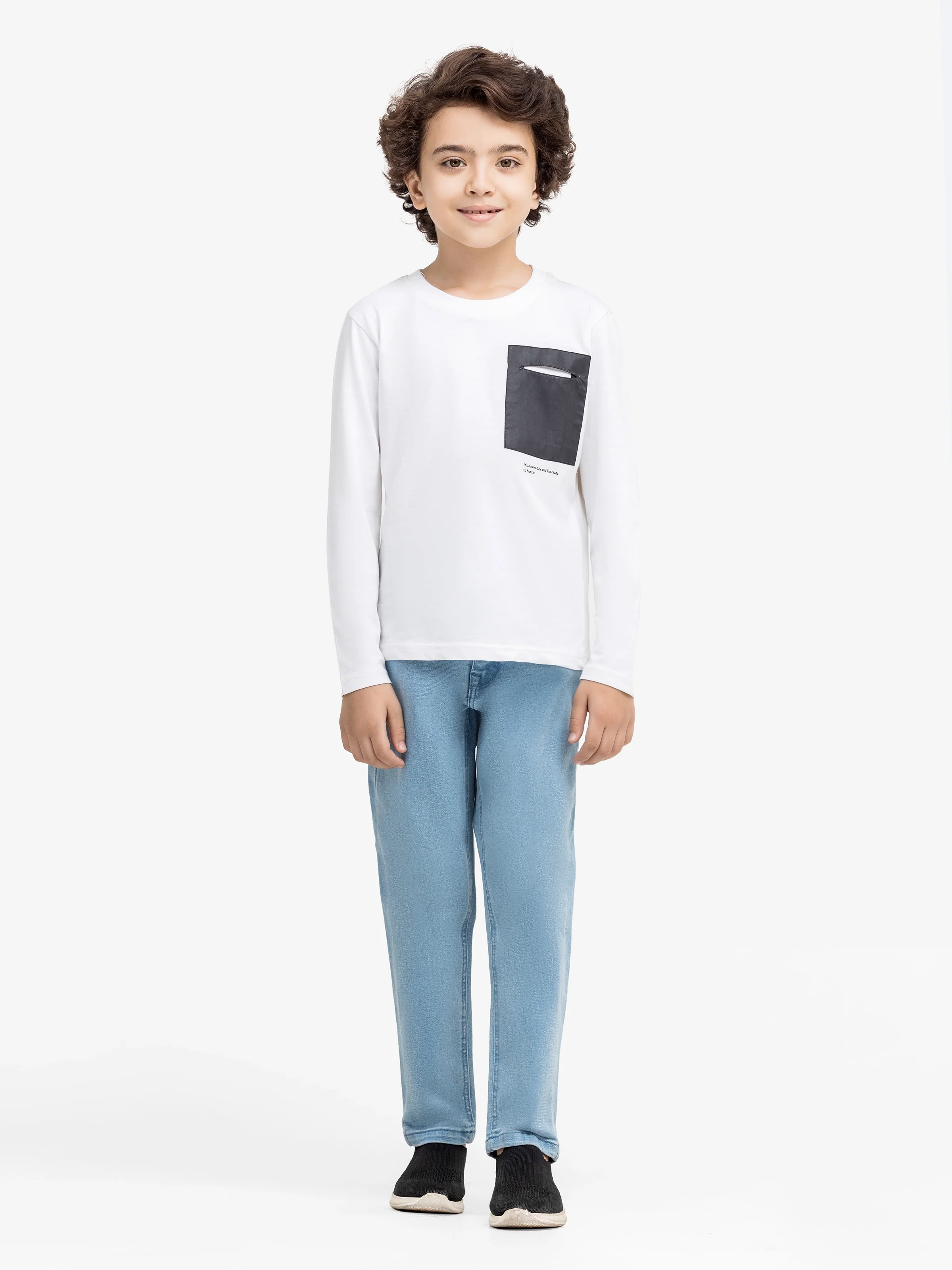 Boy's Light Blue Denim Pant - EBBDP5-003 - Image 2