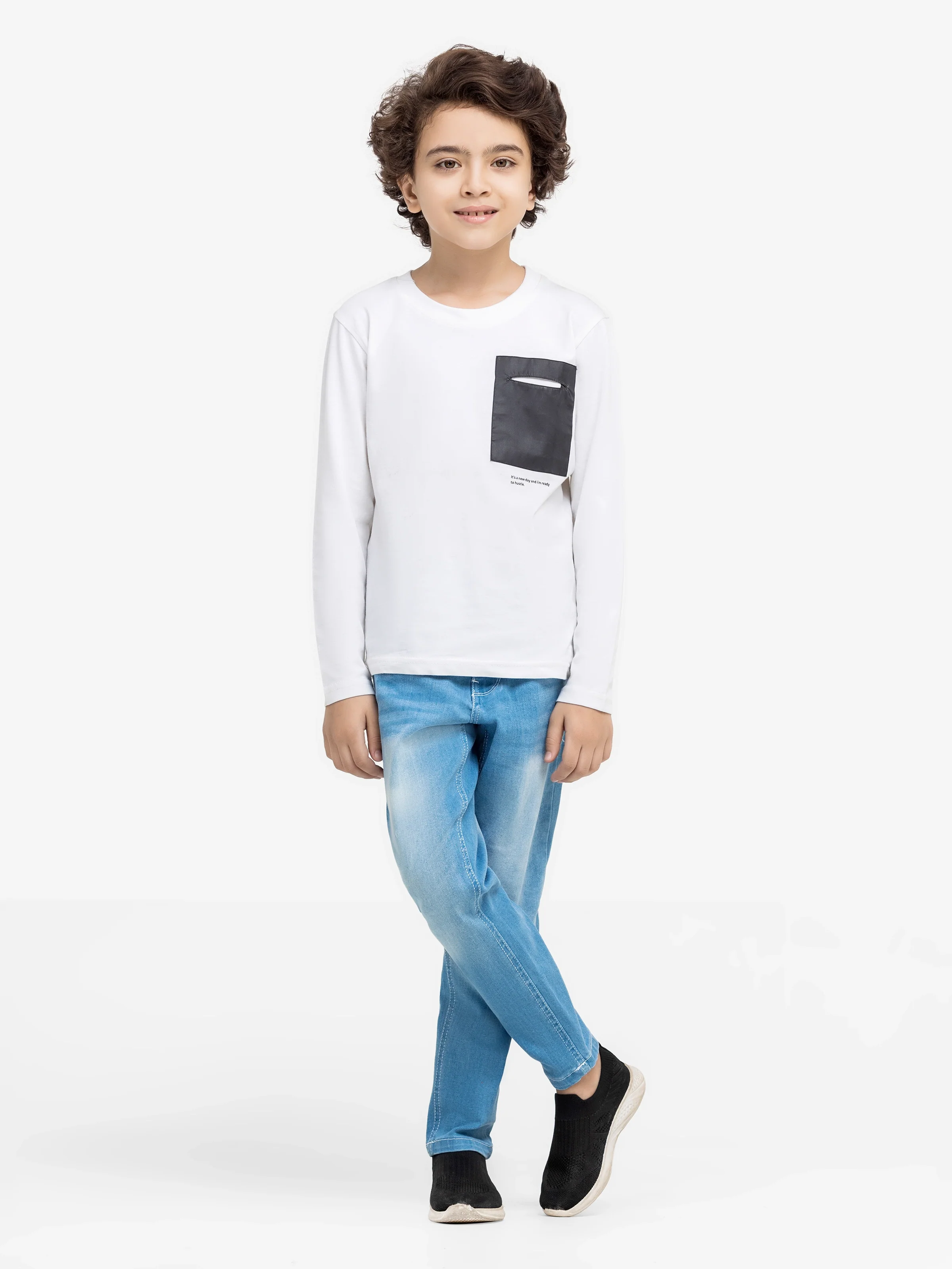 Boy's Light Blue Denim Pant - EBBDP5-005 - Image 2