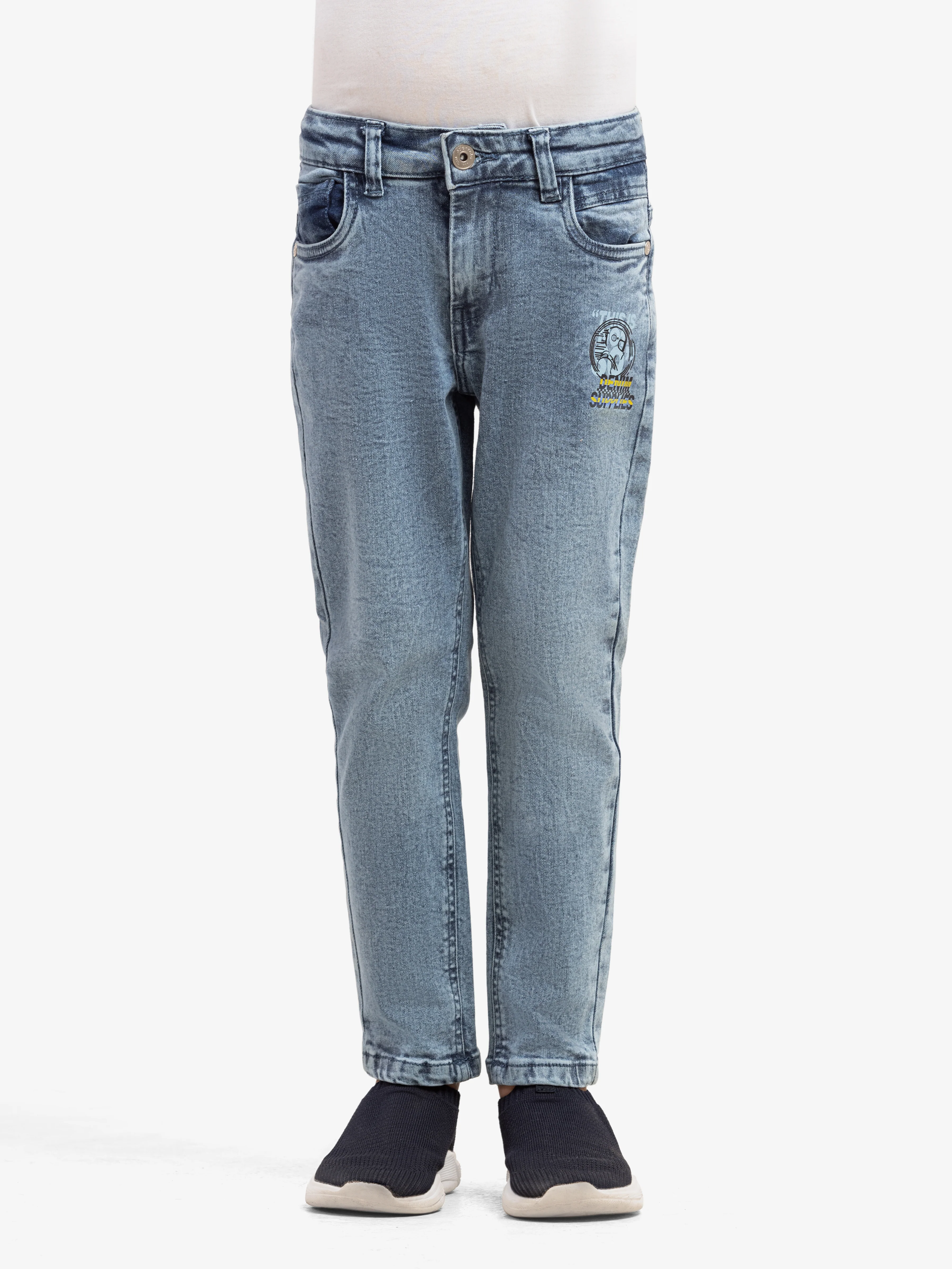 Boy's Light Blue Denim Pant - EBBDP5-051