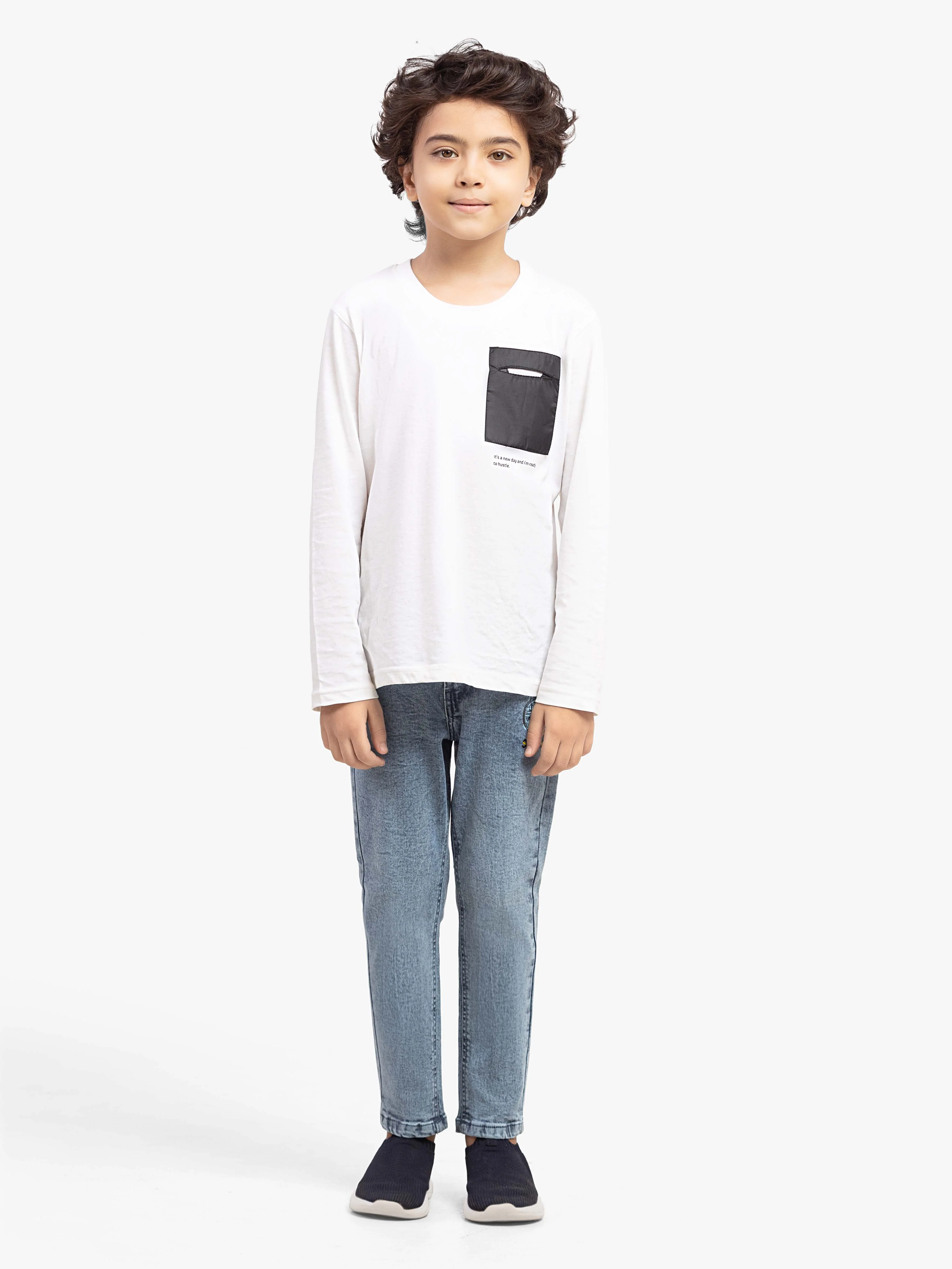 Boy's Light Blue Denim Pant - EBBDP5-051 - Image 2