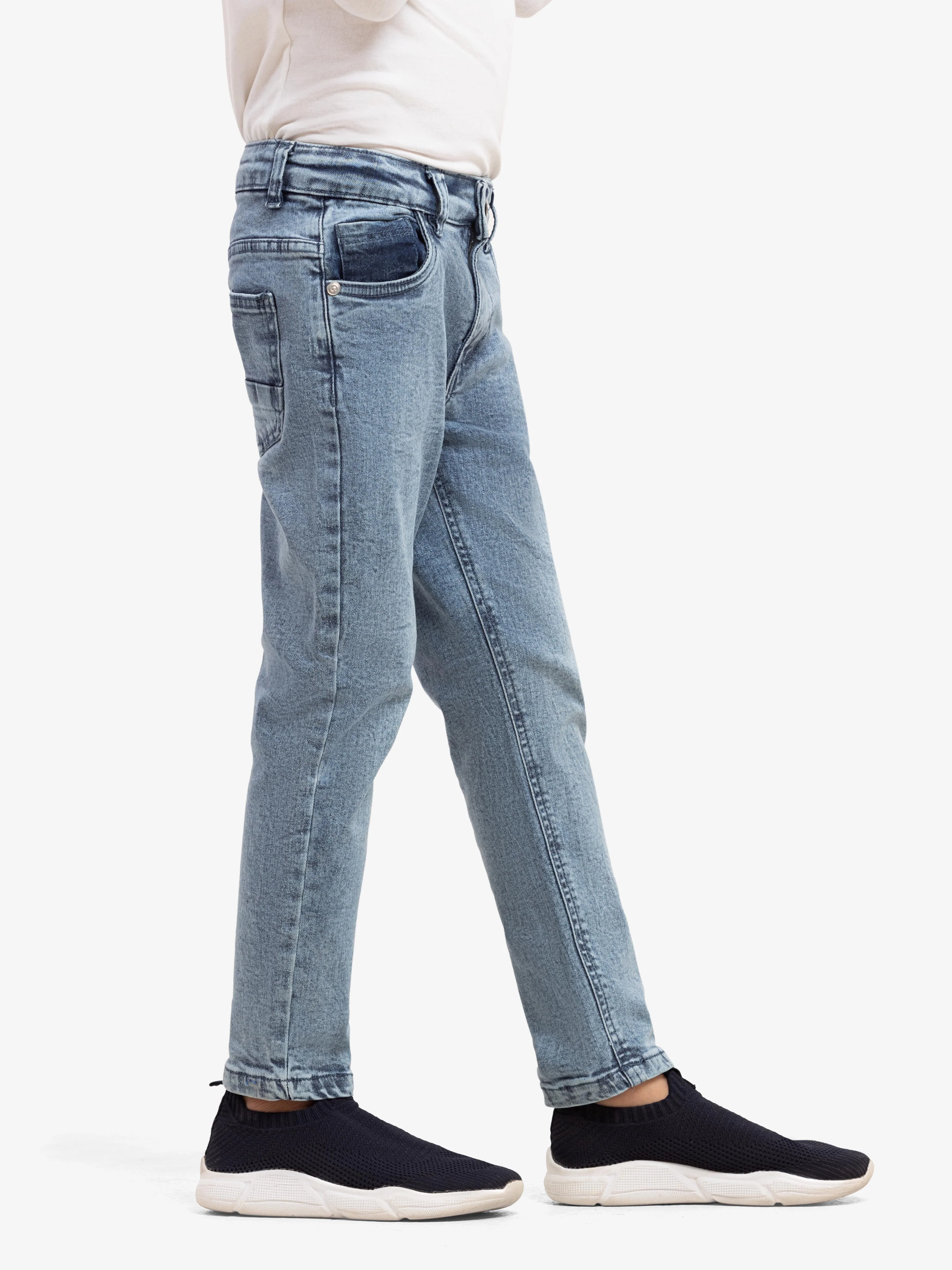 Boy's Light Blue Denim Pant - EBBDP5-051 - Image 3