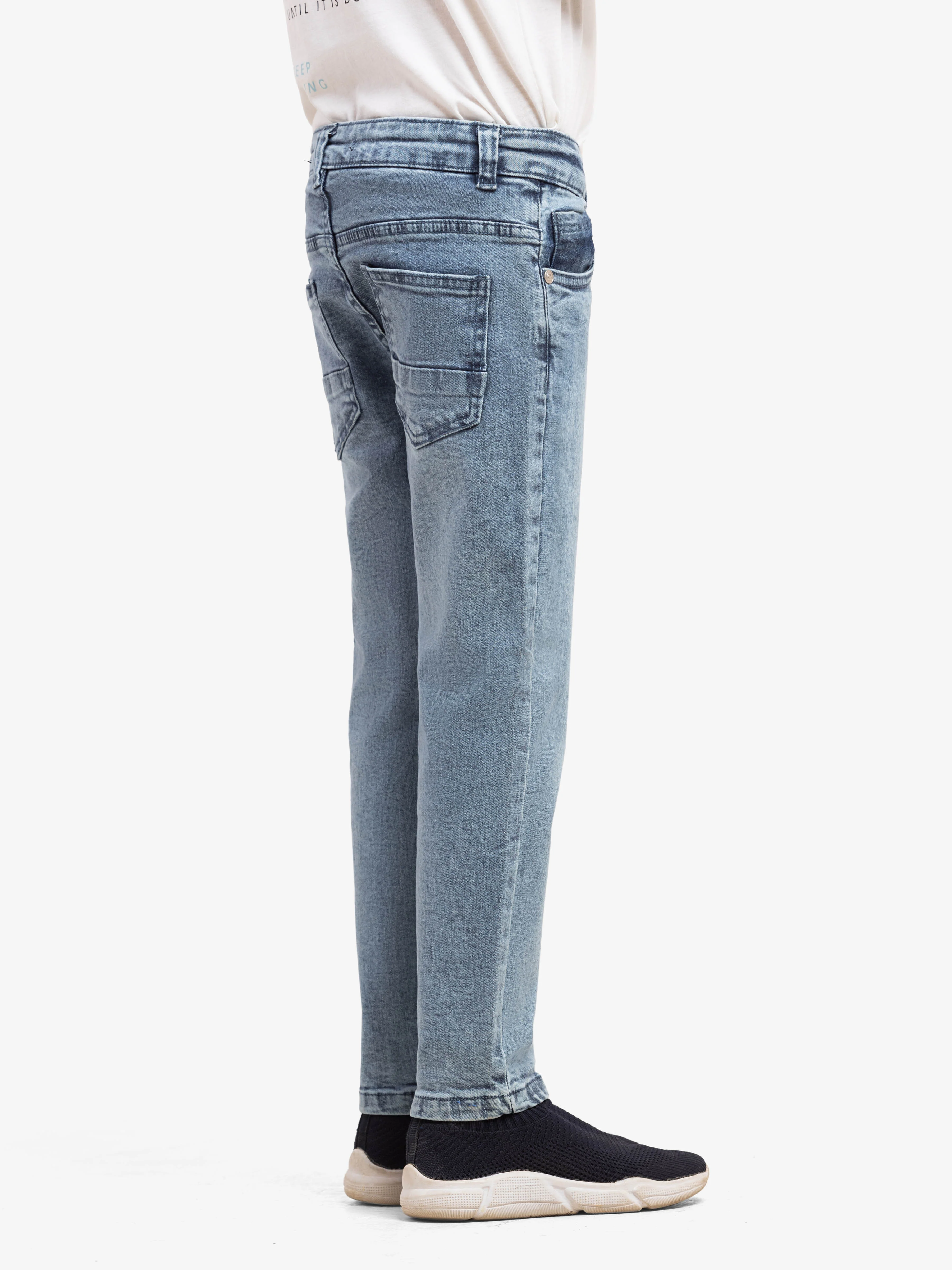 Boy's Light Blue Denim Pant - EBBDP5-051 - Image 4