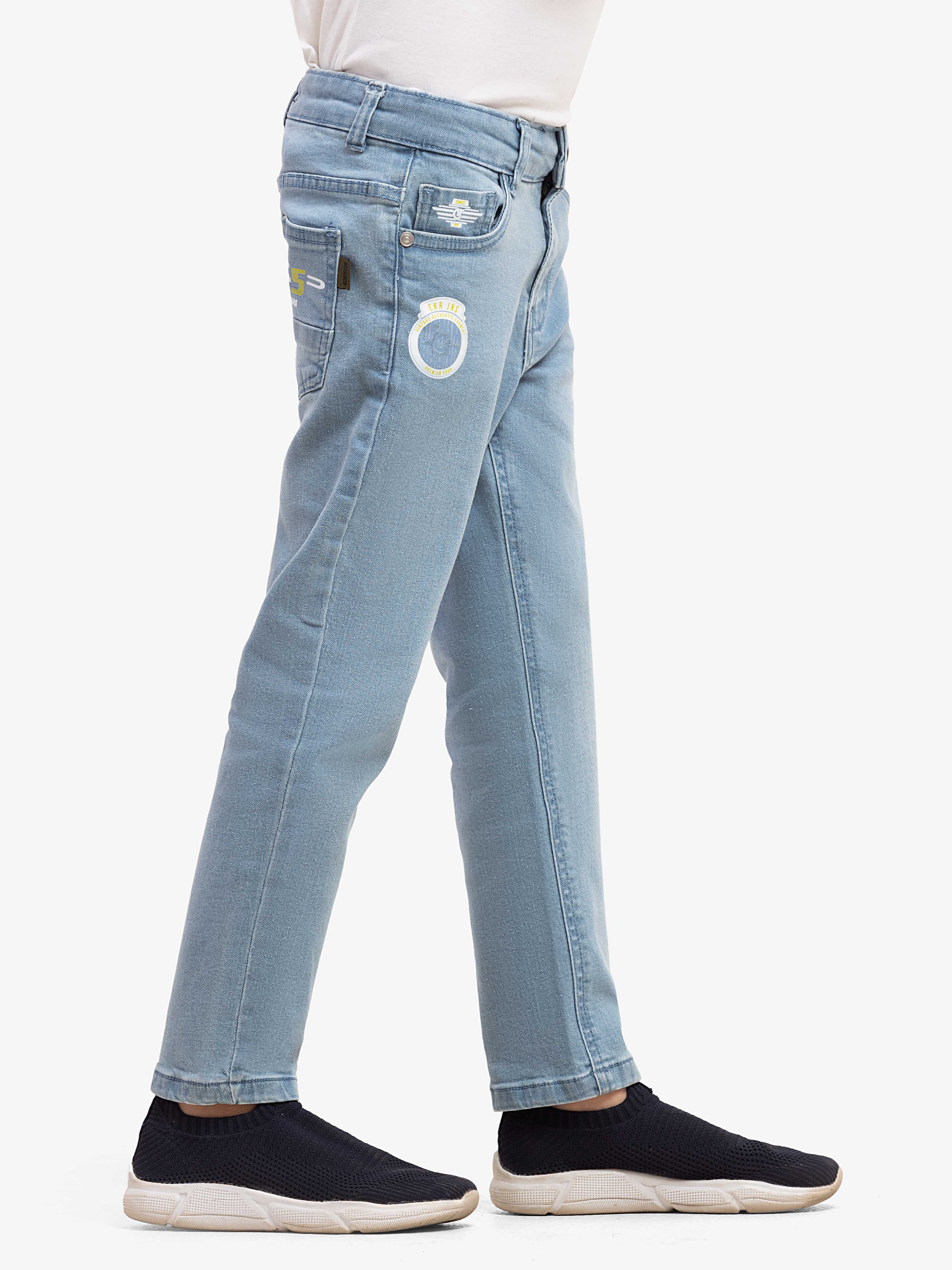 Boy's Light Blue Denim Pant - EBBDP5-052 - Image 3