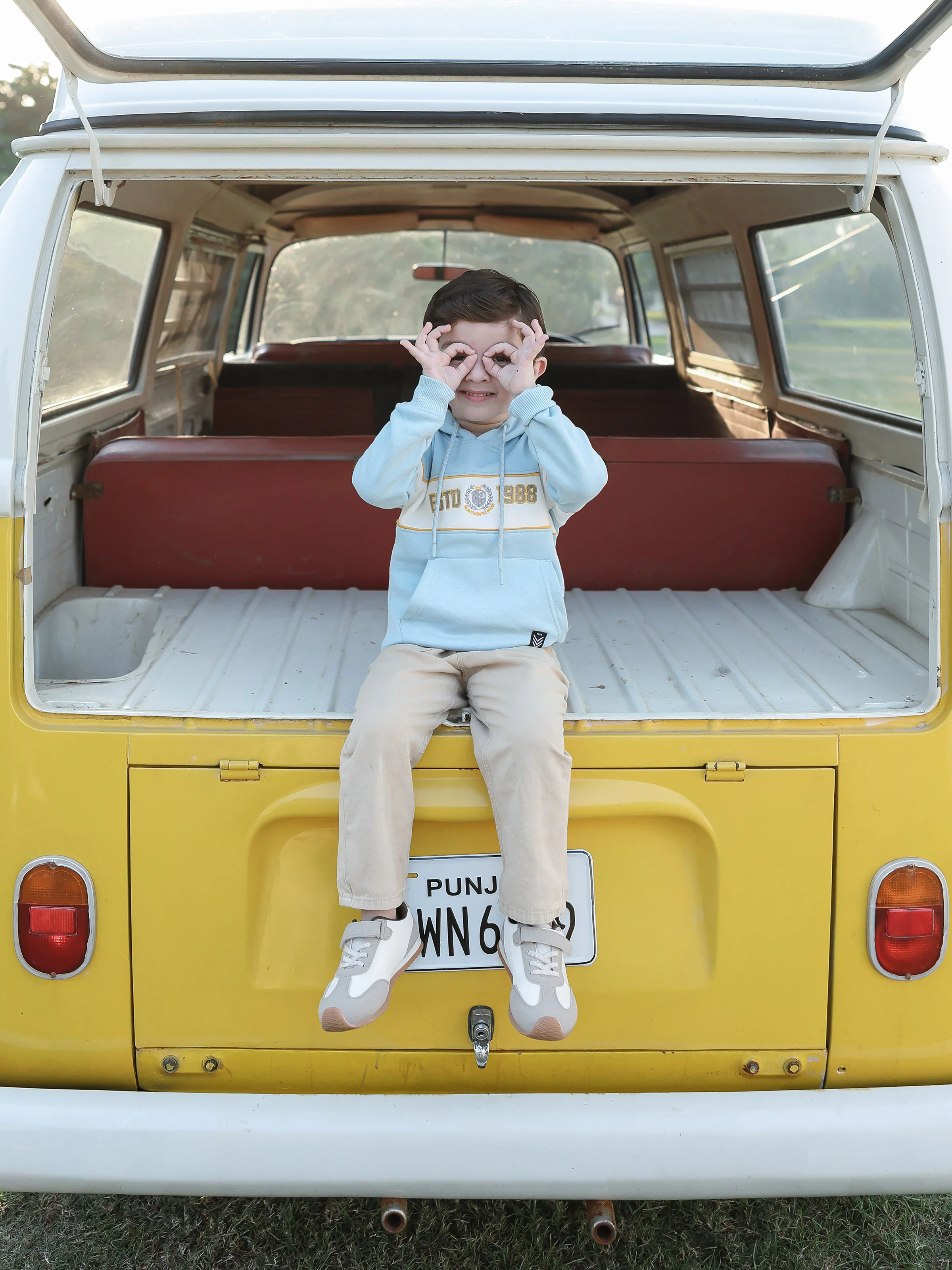 Boy's Light Blue Hoodie - EBTH5-019 - Image 4