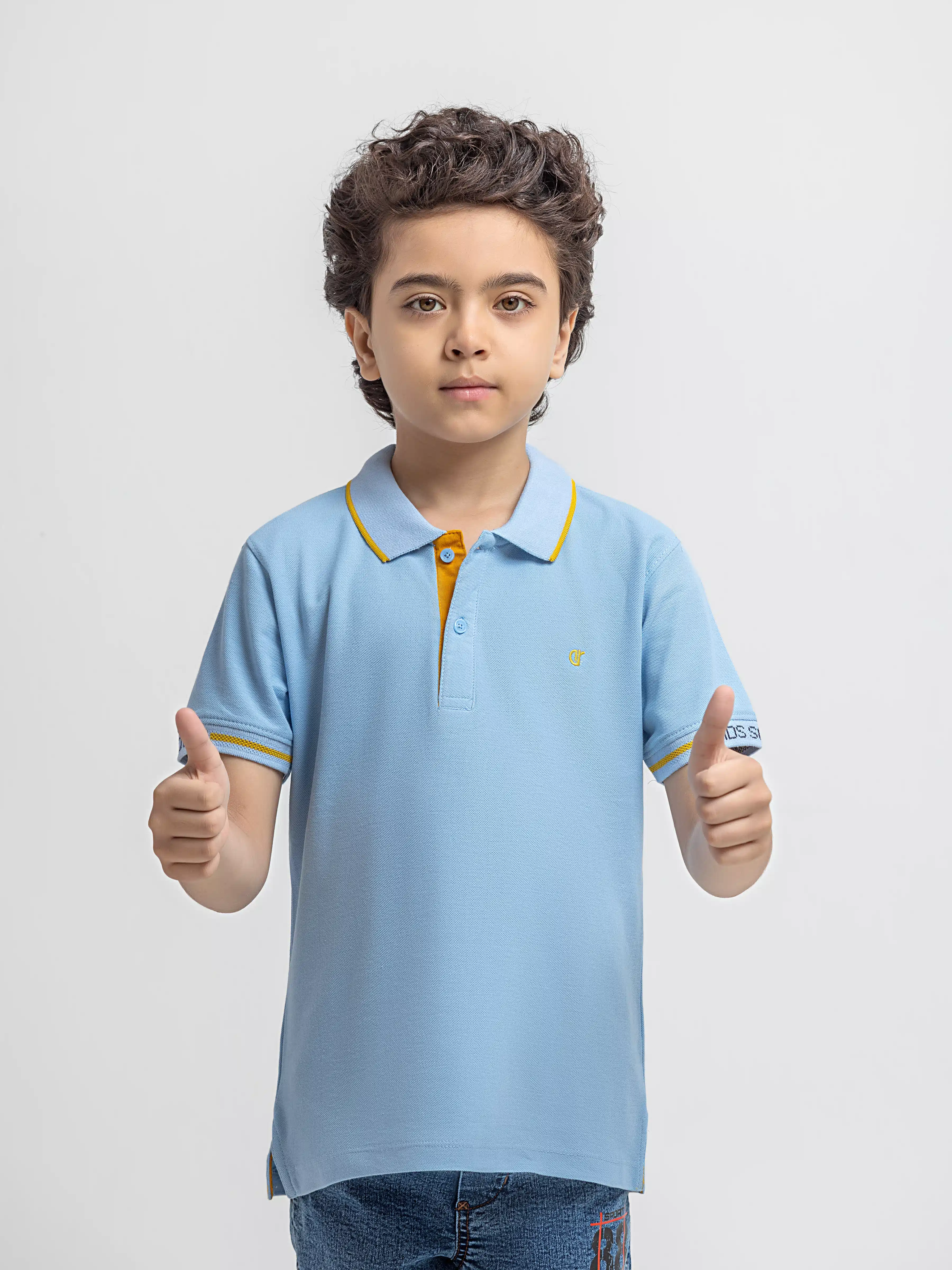 Boy's Light Blue Polo Shirt - EBTPS6-042