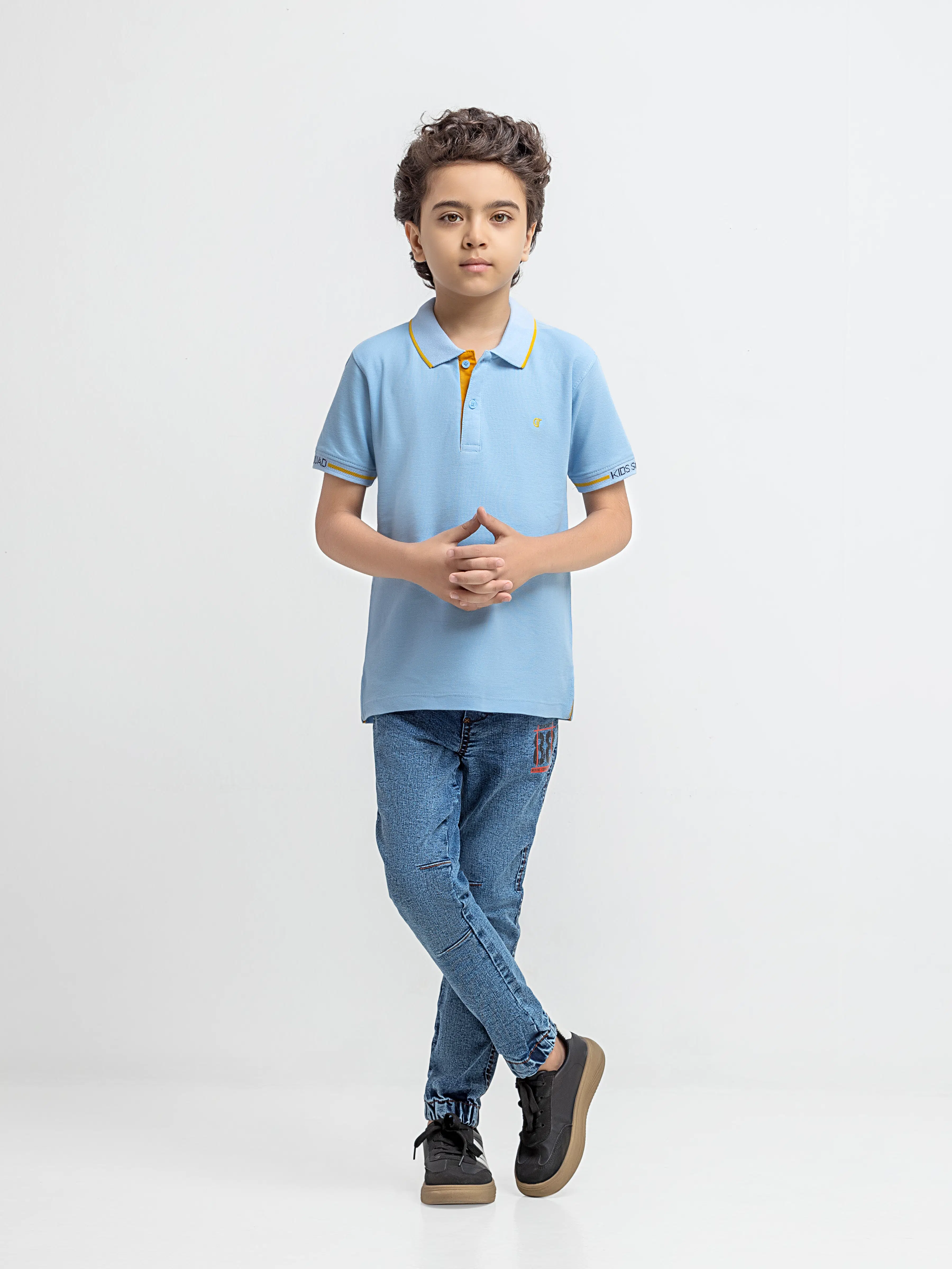 Boy's Light Blue Polo Shirt - EBTPS6-042 - Image 2