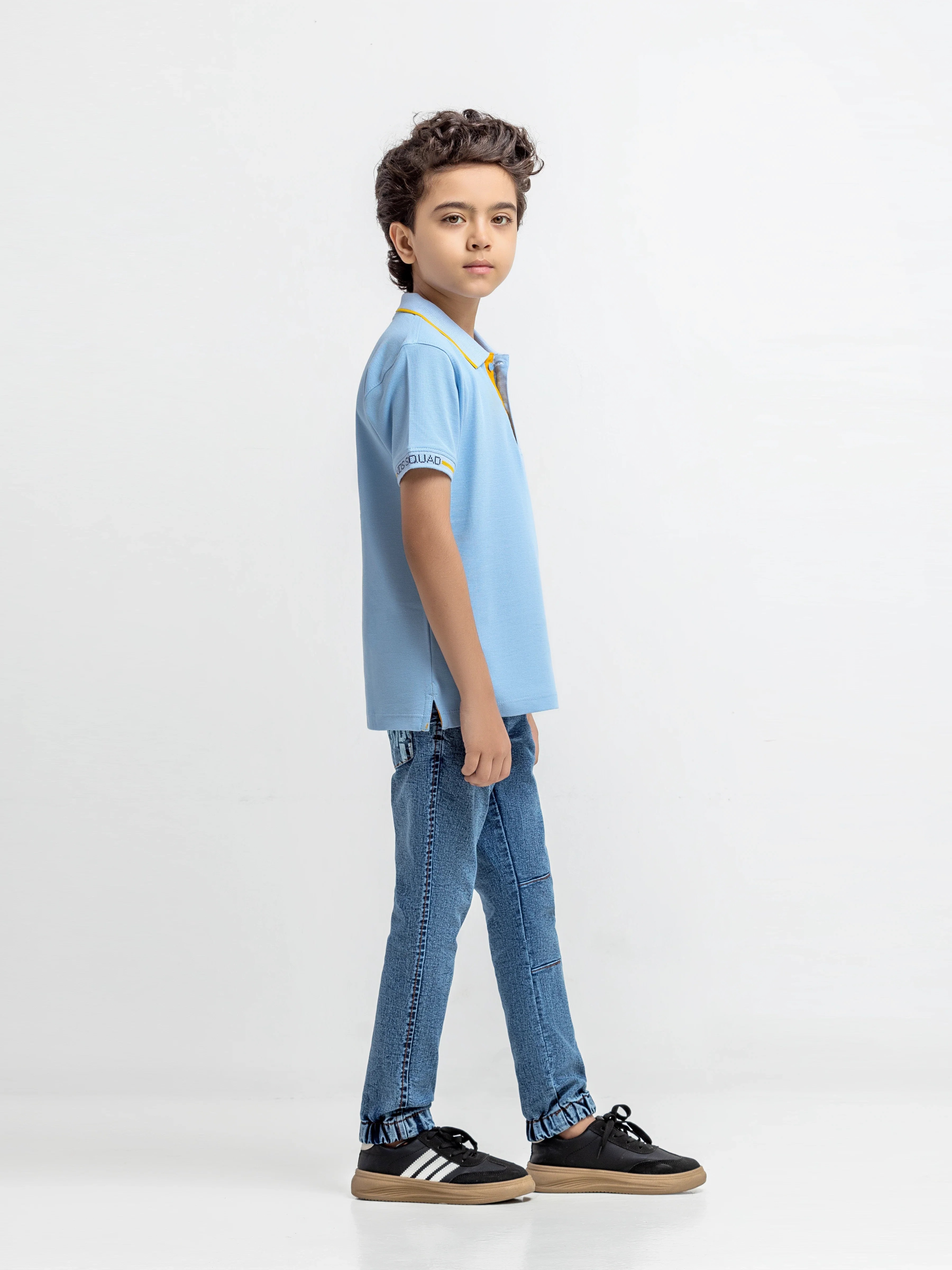 Boy's Light Blue Polo Shirt - EBTPS6-042 - Image 4