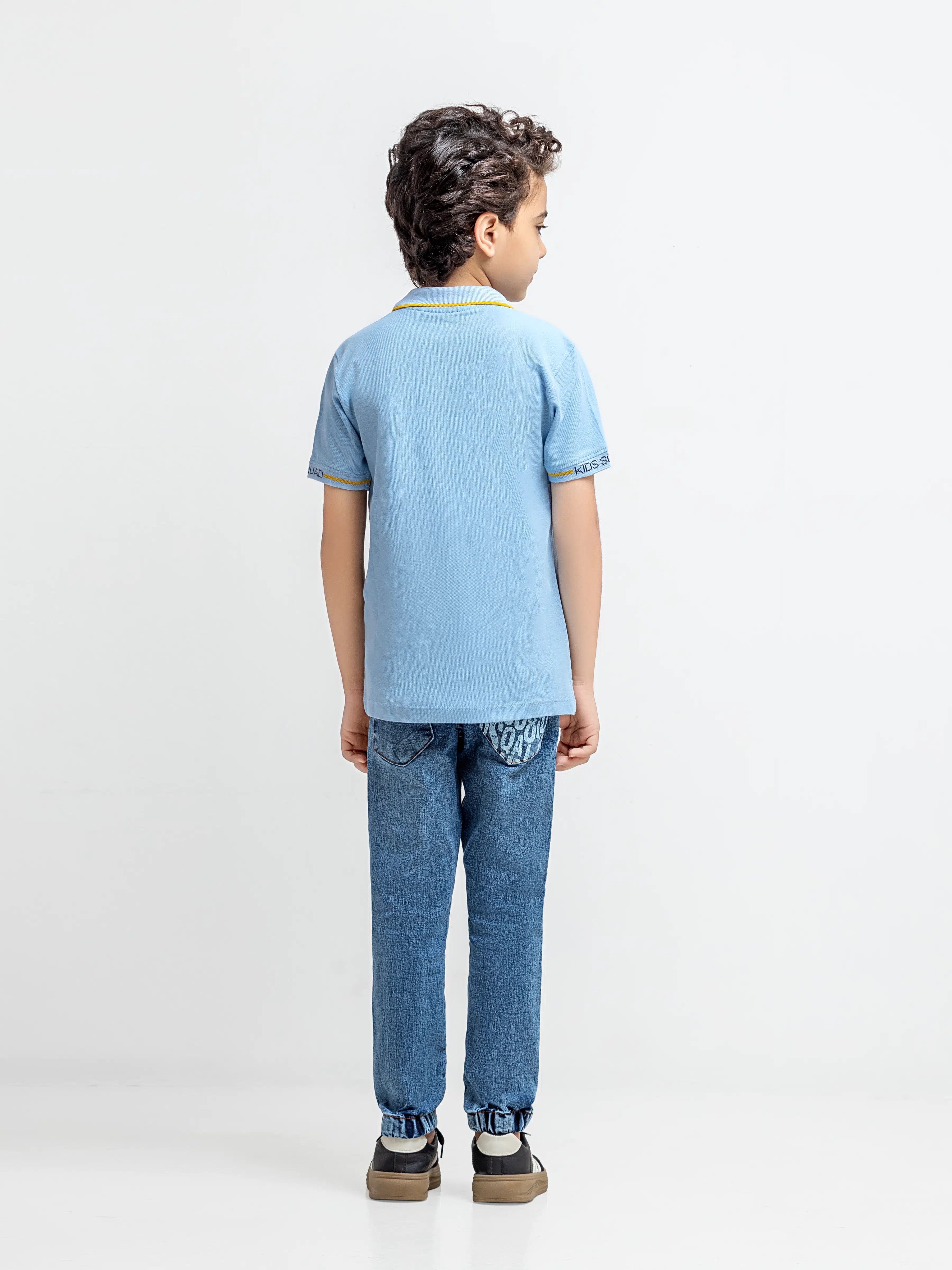 Boy's Light Blue Polo Shirt - EBTPS6-042 - Image 5