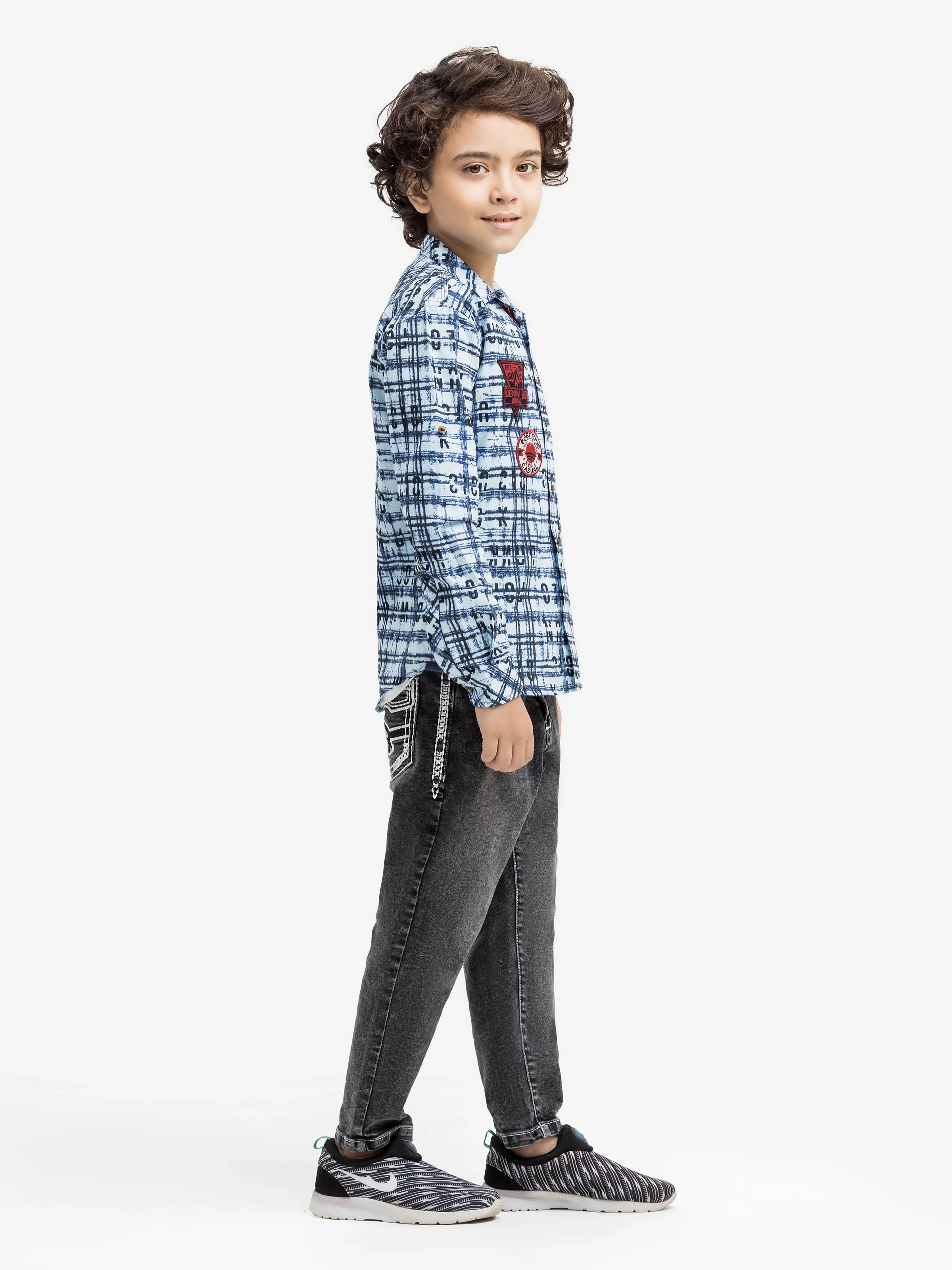 Boy's Light Blue Shirt - EBTS5-27597 - Image 4