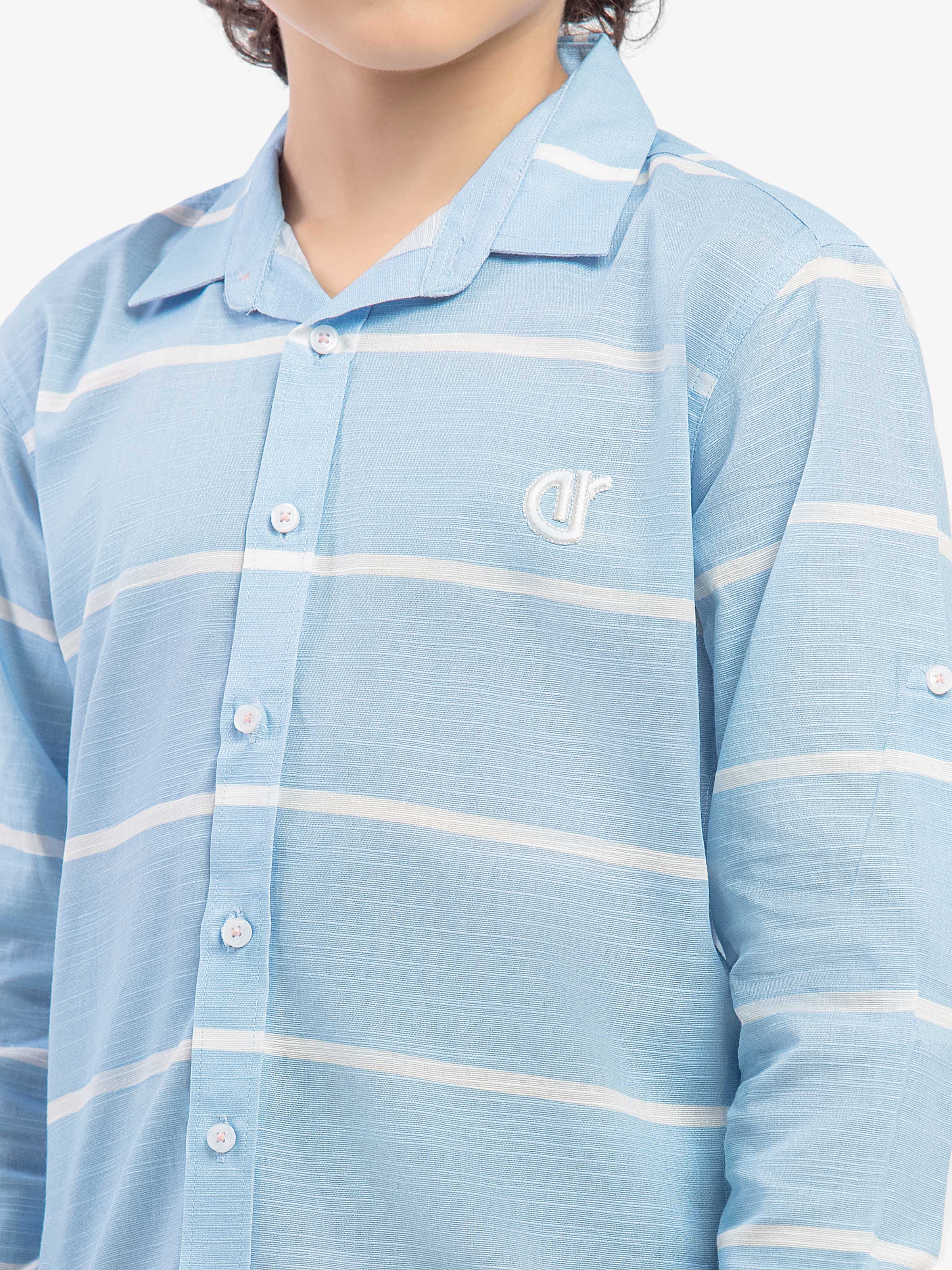 Boy's Light Blue Shirt - EBTS5-27617 - Image 3