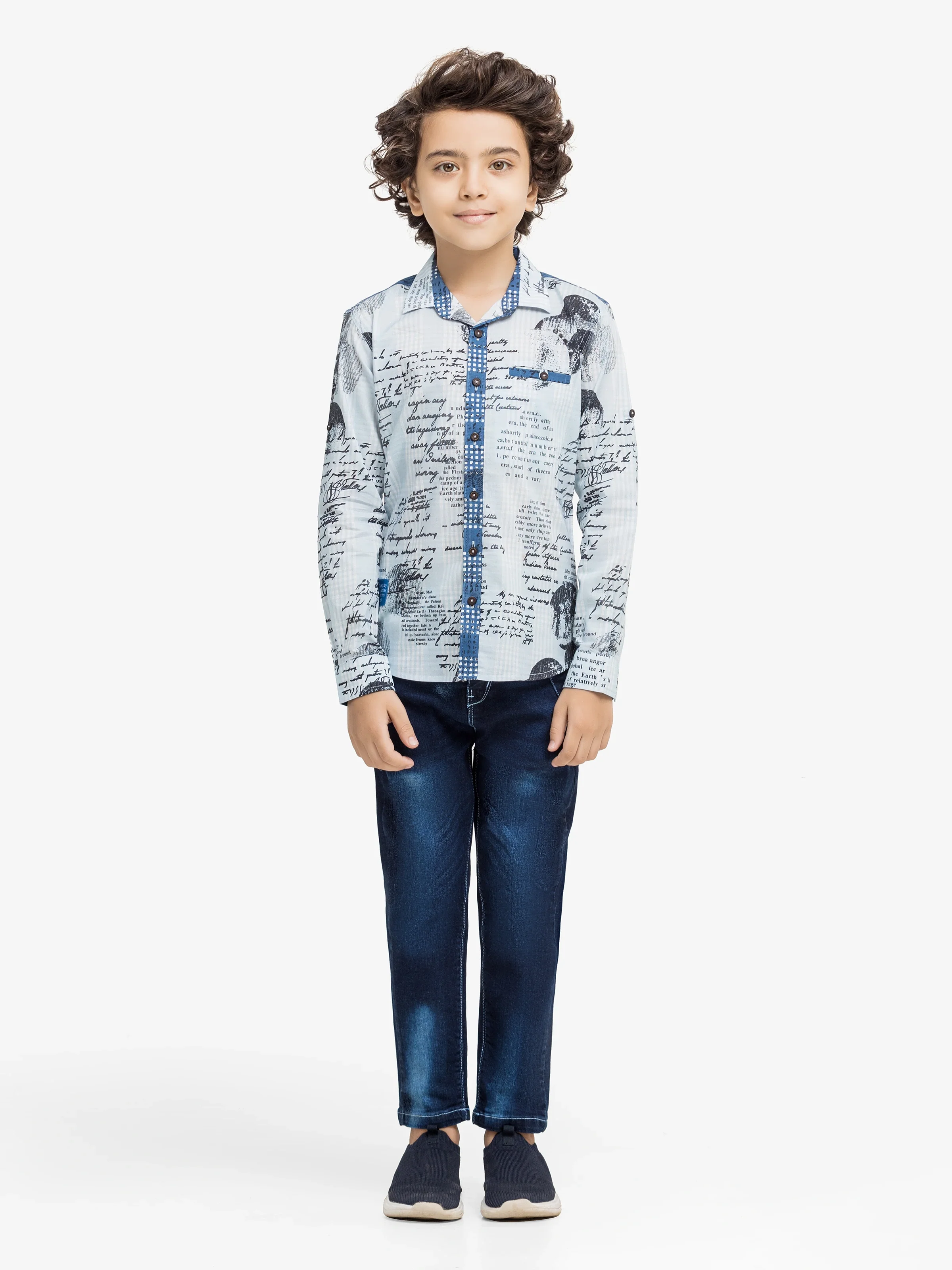 Boy's Light Blue Shirt - EBTS5-27626 - Image 2
