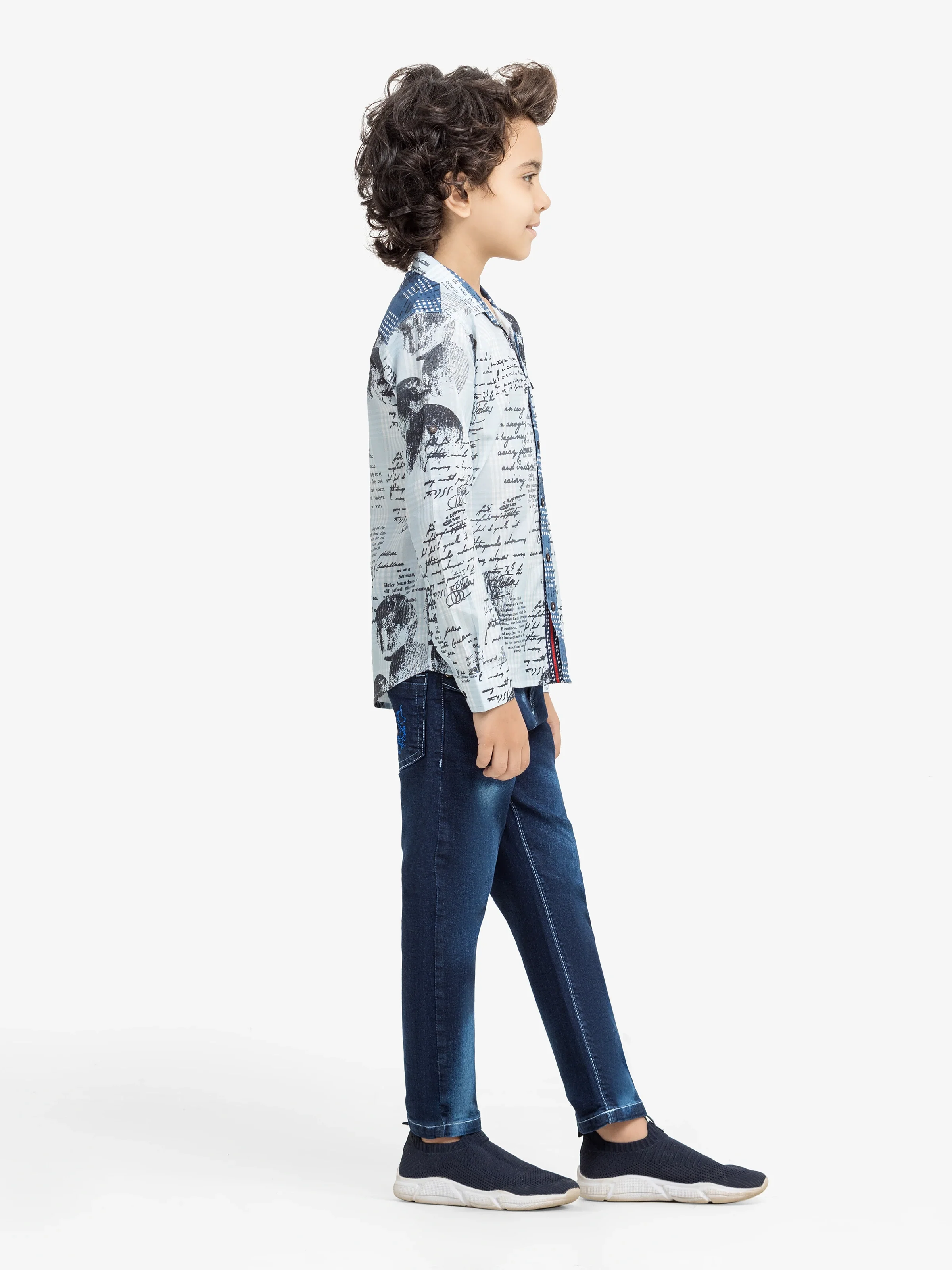 Boy's Light Blue Shirt - EBTS5-27626 - Image 4