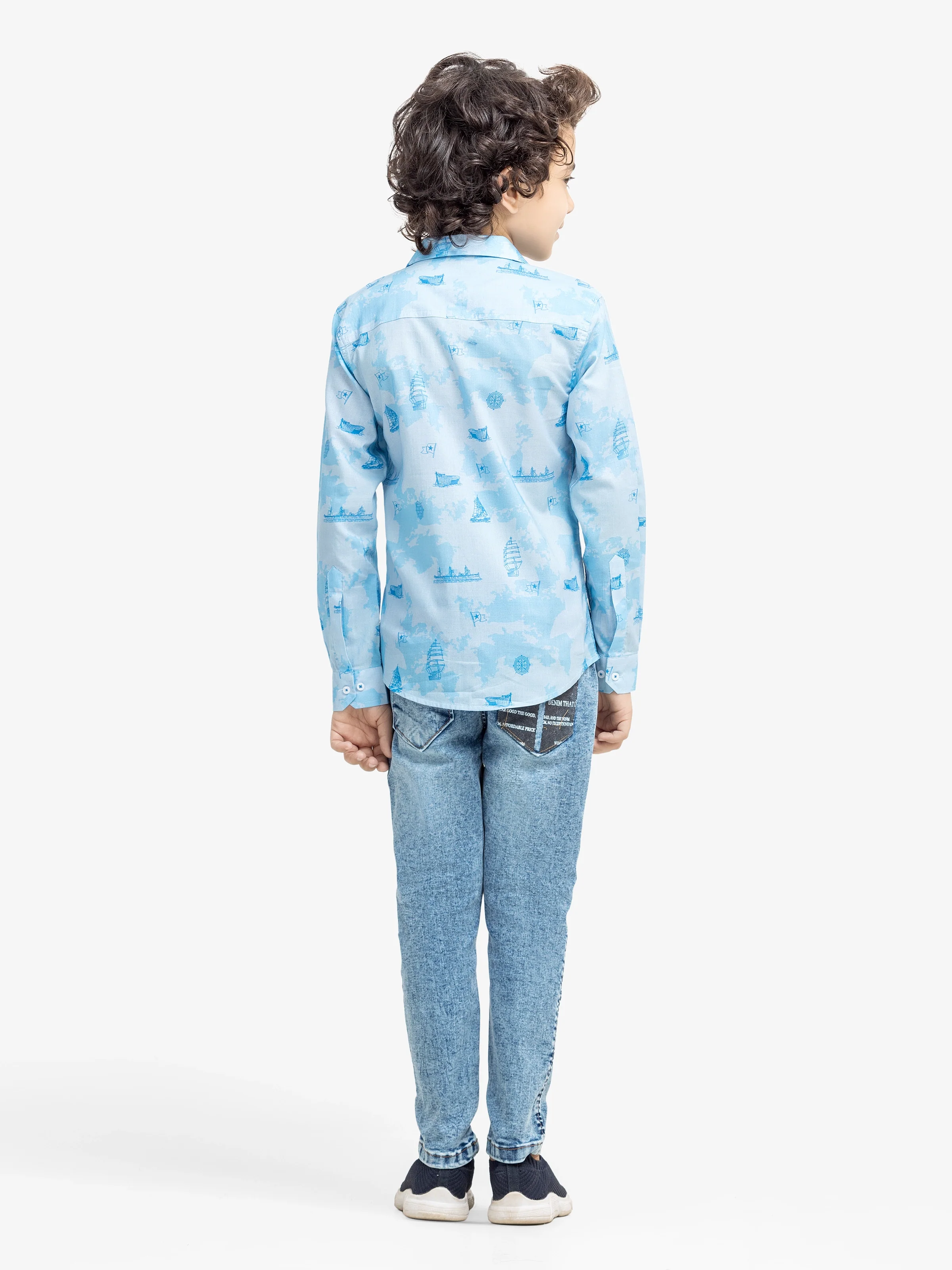 Boy's Light Blue Shirt - EBTS5-27627 - Image 5