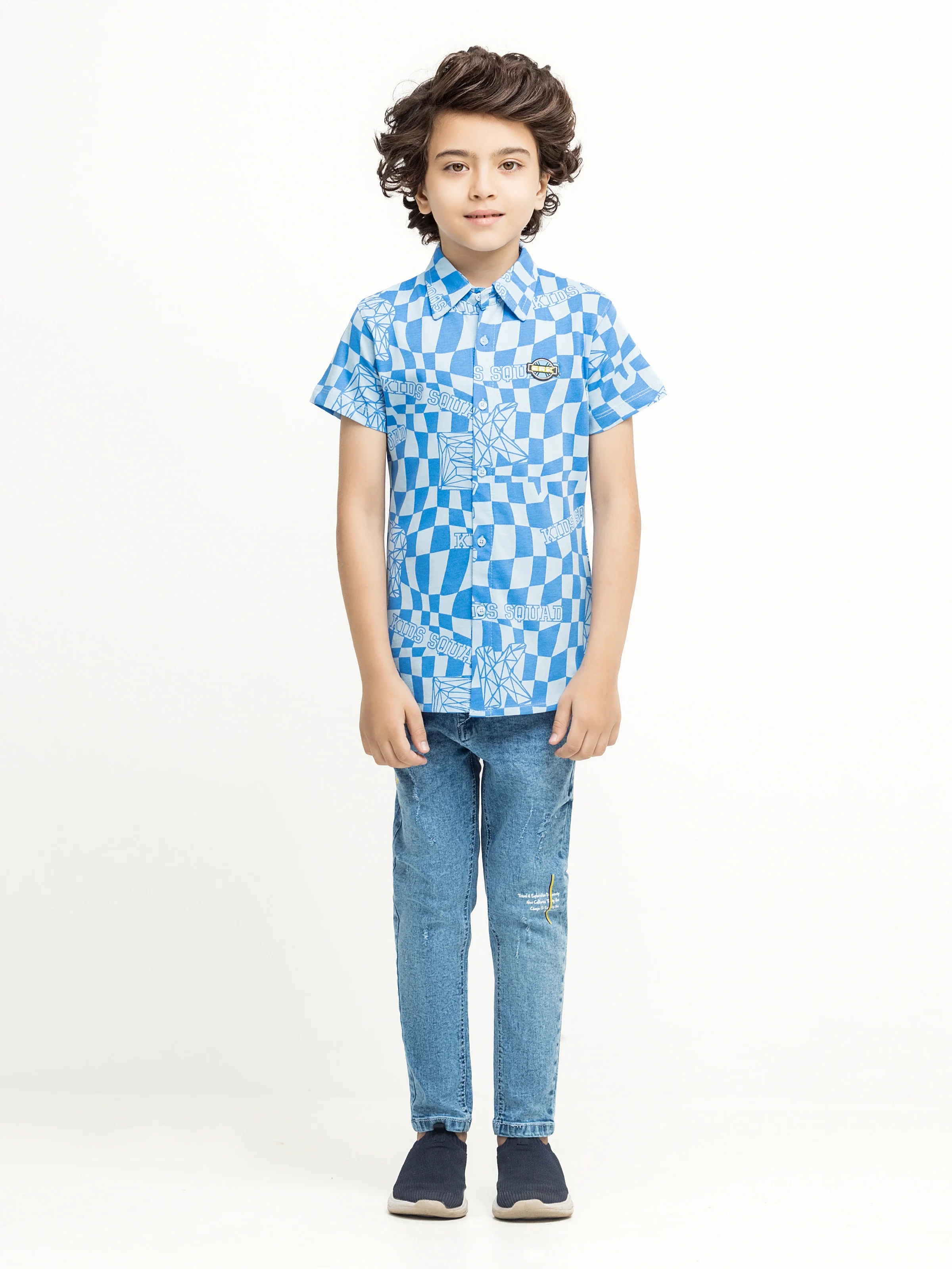 Boy's Light Blue Shirt - EBTS5-27630 - Image 2