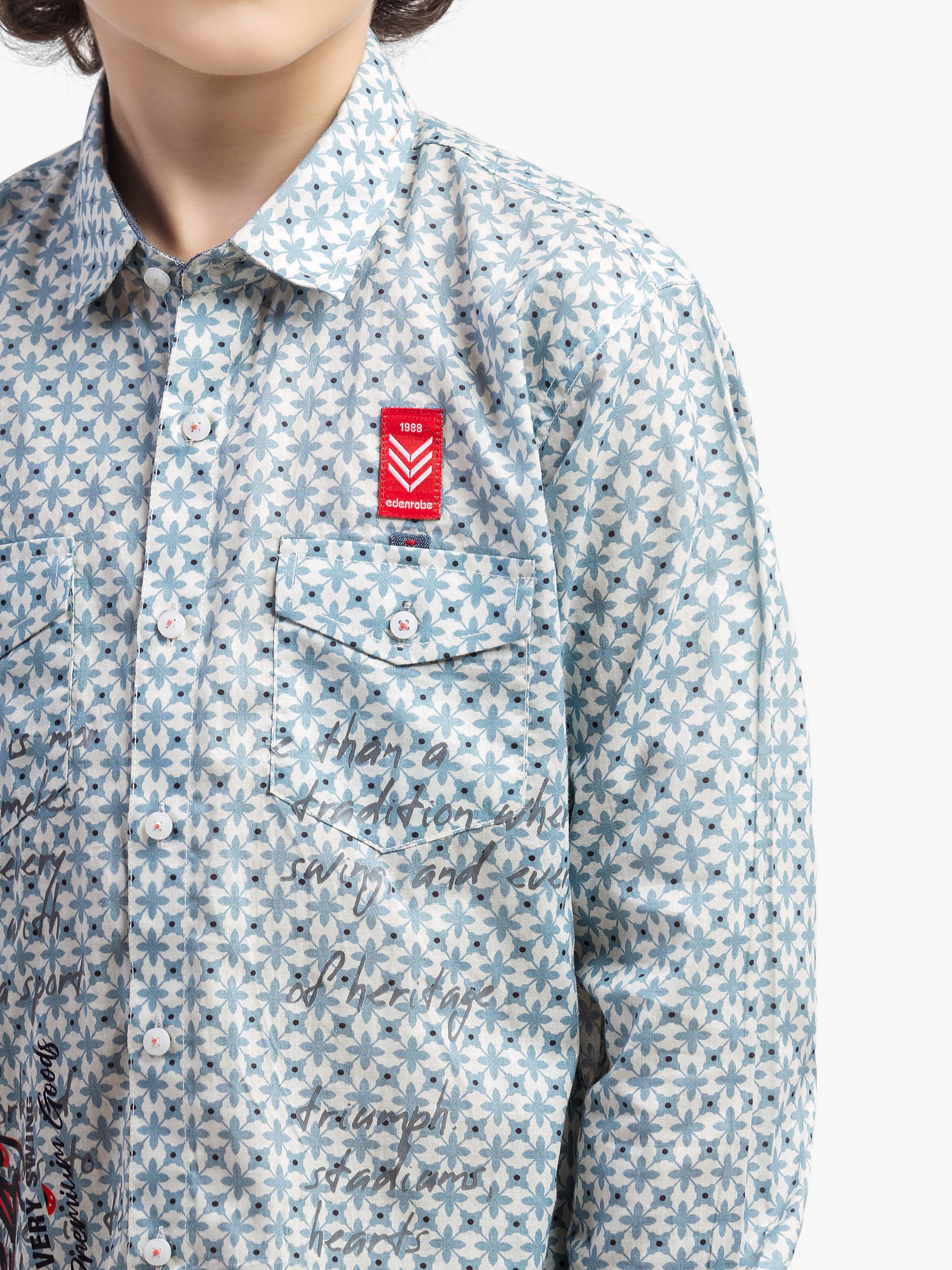Boy's Light Blue Shirt - EBTSF5-27659 - Image 4