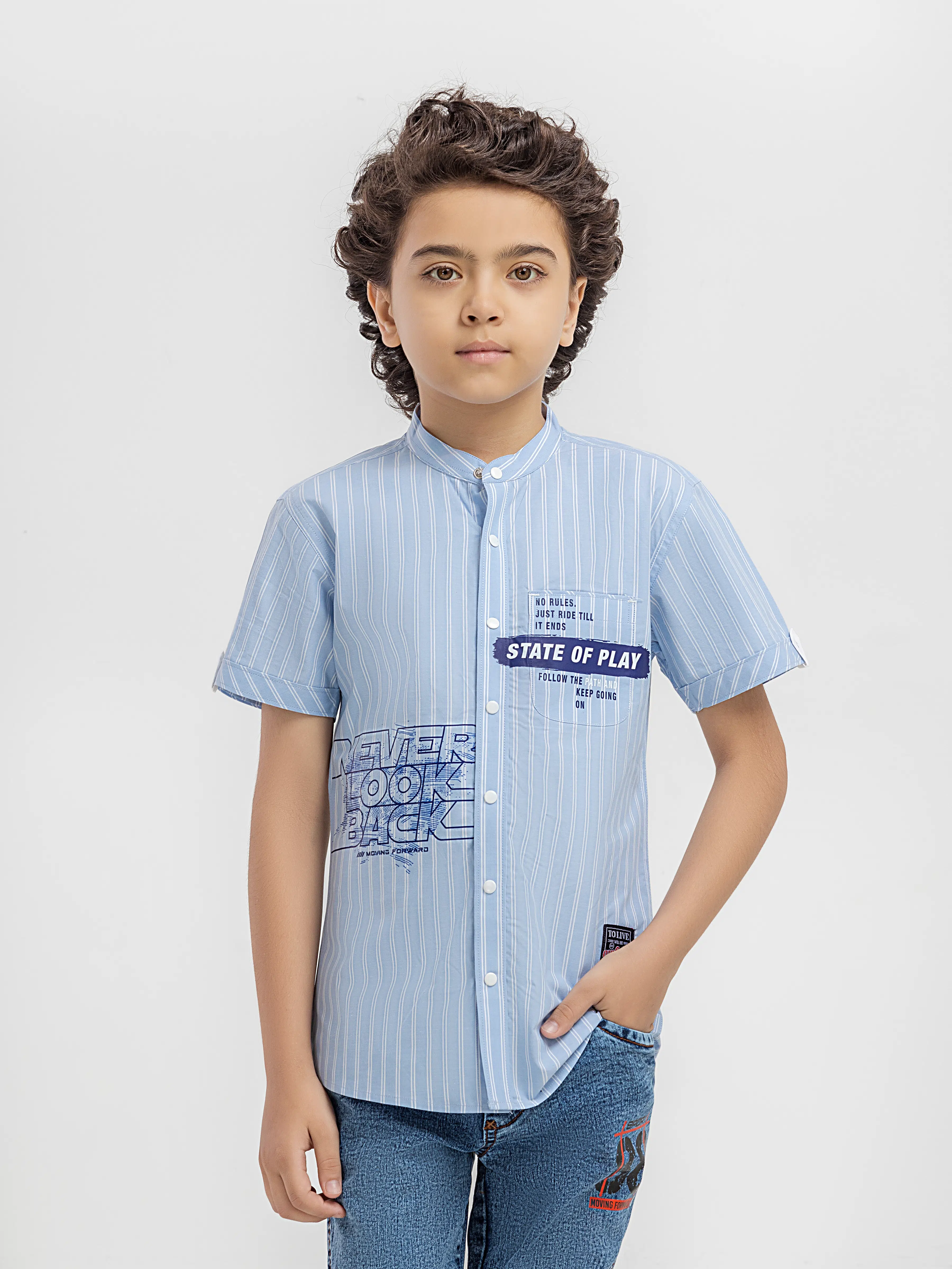 Boy's Light Blue Shirt - EBTSH6-27688