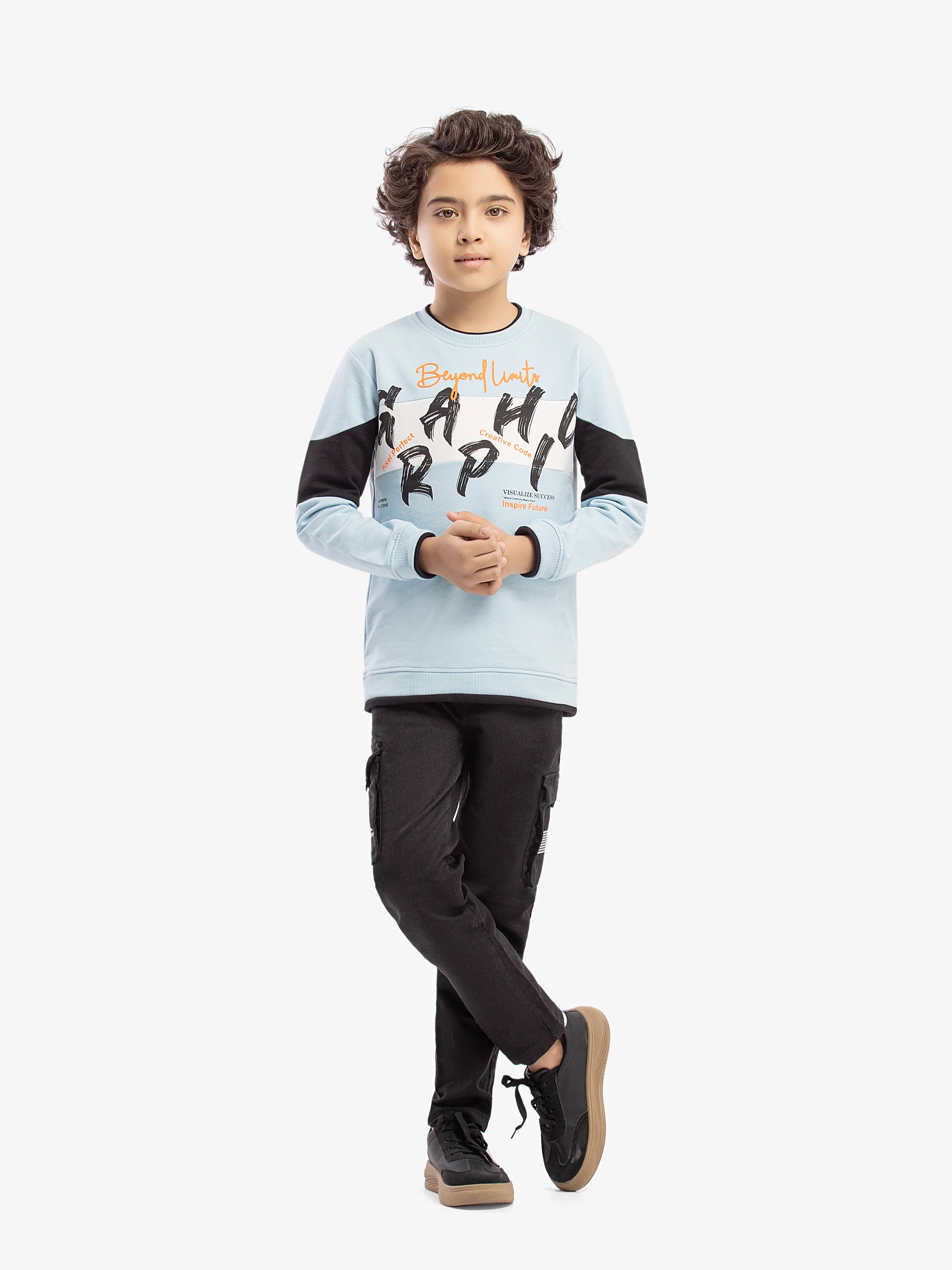 Boy's Light Blue Sweatshirt - EBTSS5-016 - Image 2