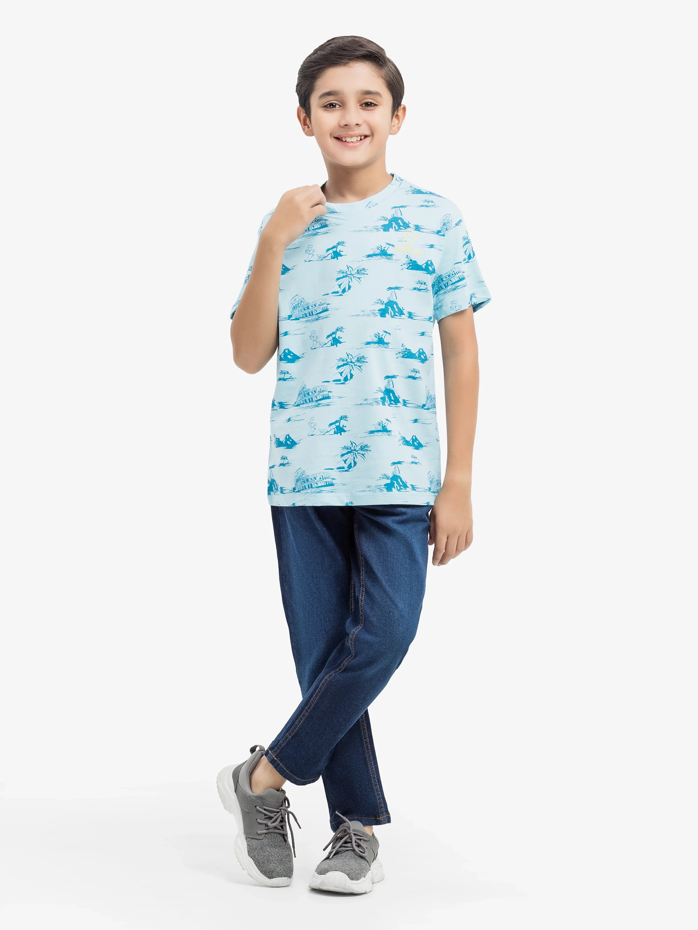 Boy's Light Blue T-Shirt - EBTTS24-045 - Image 2