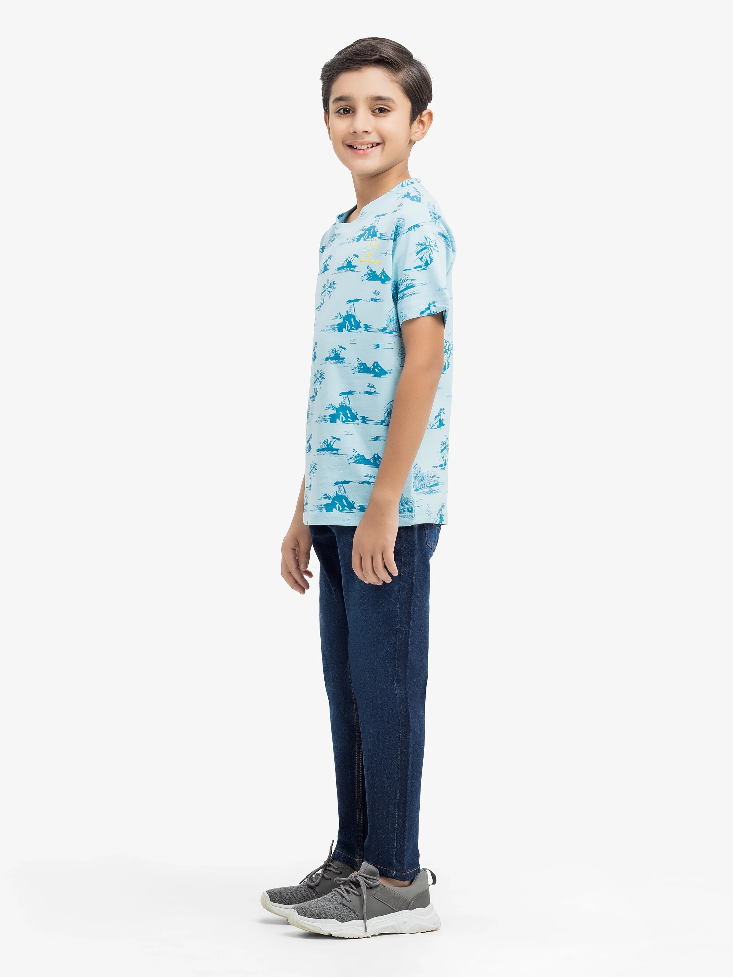Boy's Light Blue T-Shirt - EBTTS24-045 - Image 4