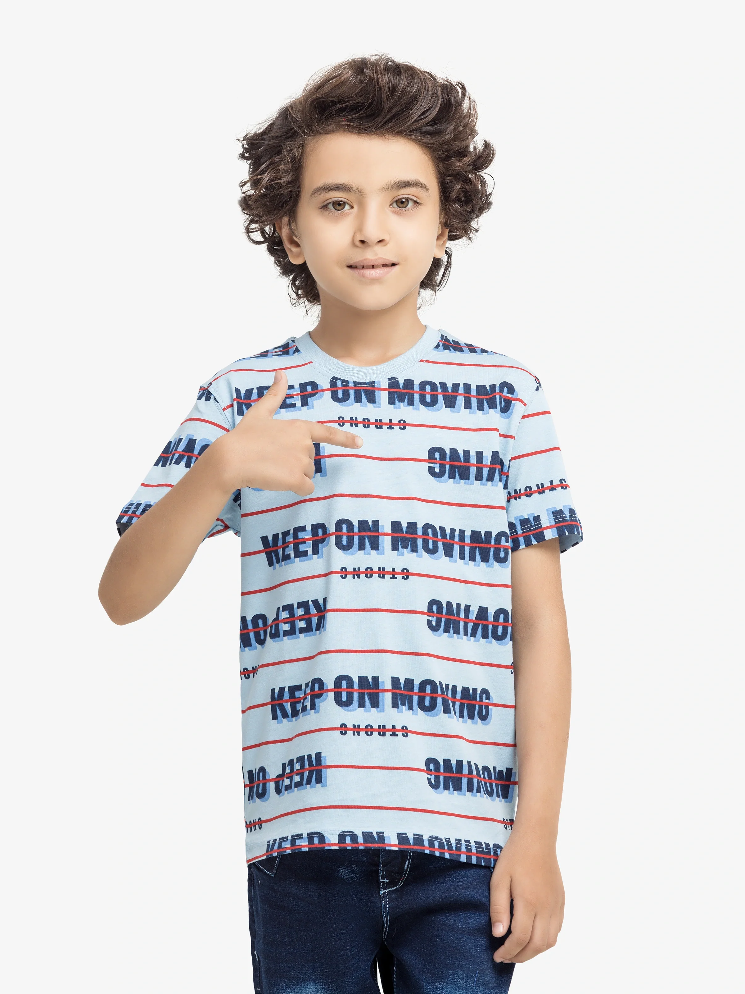 Boy's Light Blue T-Shirt - EBTTS5-019