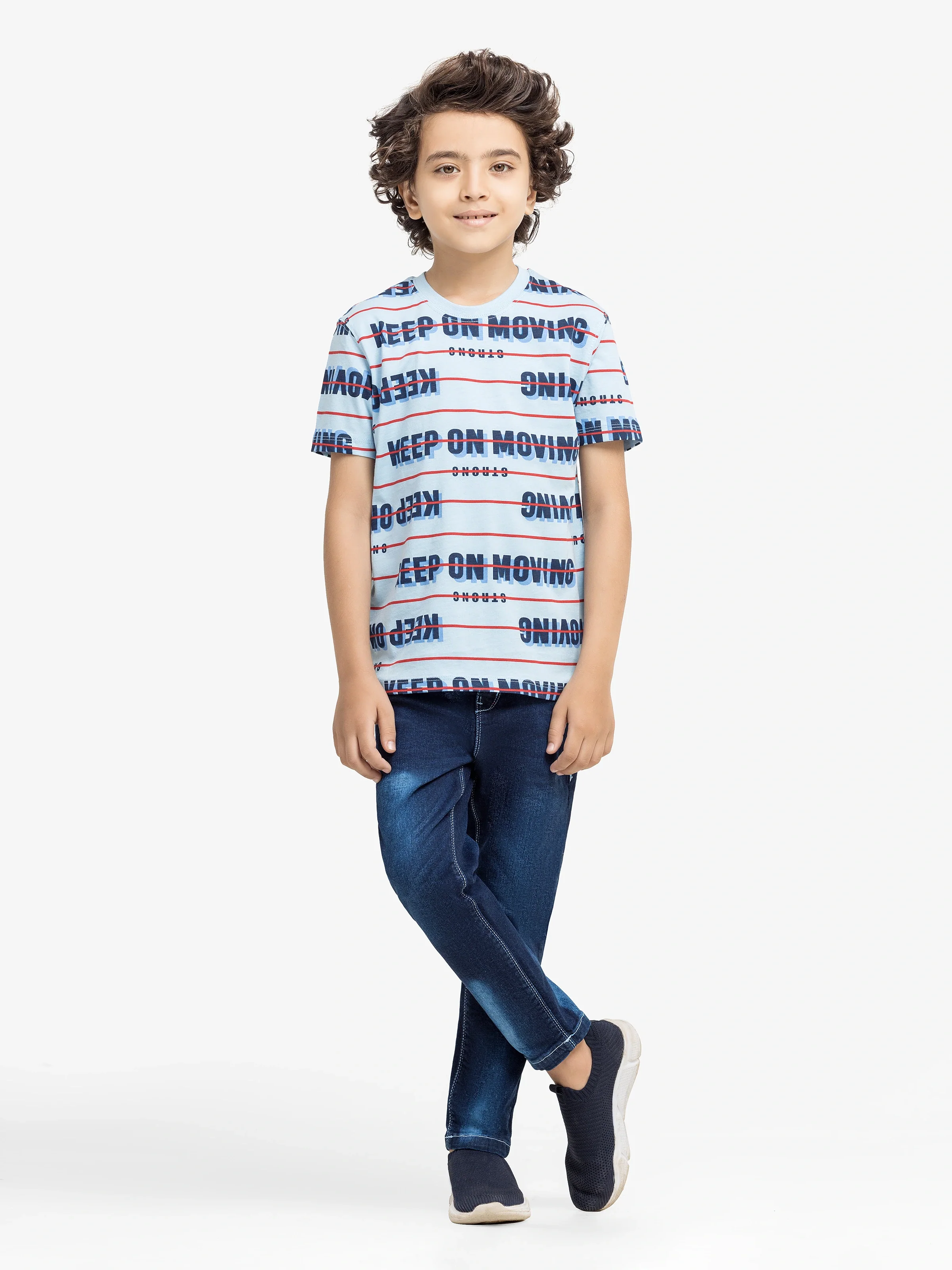 Boy's Light Blue T-Shirt - EBTTS5-019 - Image 2