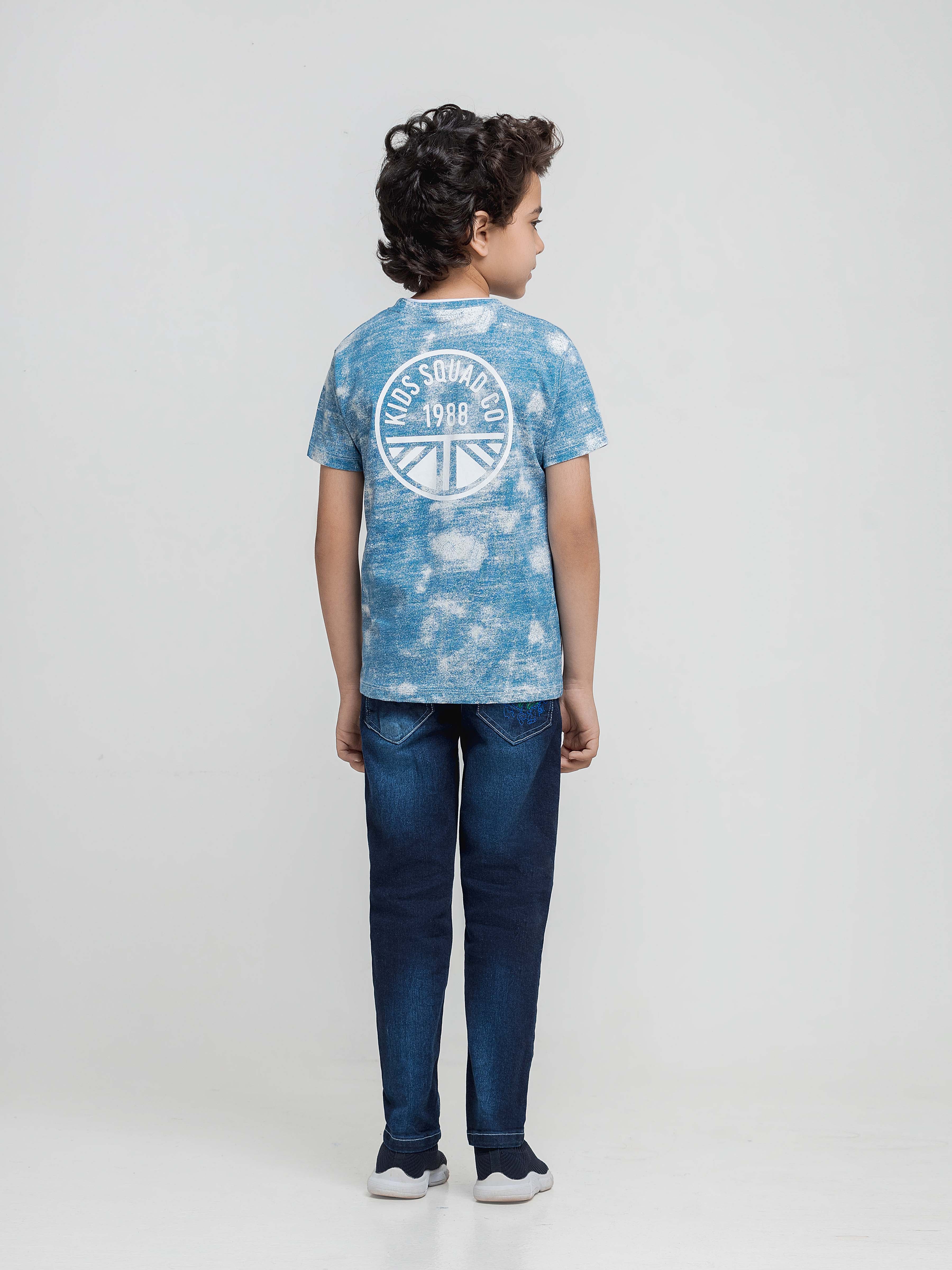 Boy's Light Blue T-Shirt - EBTTS6-003 - Image 3