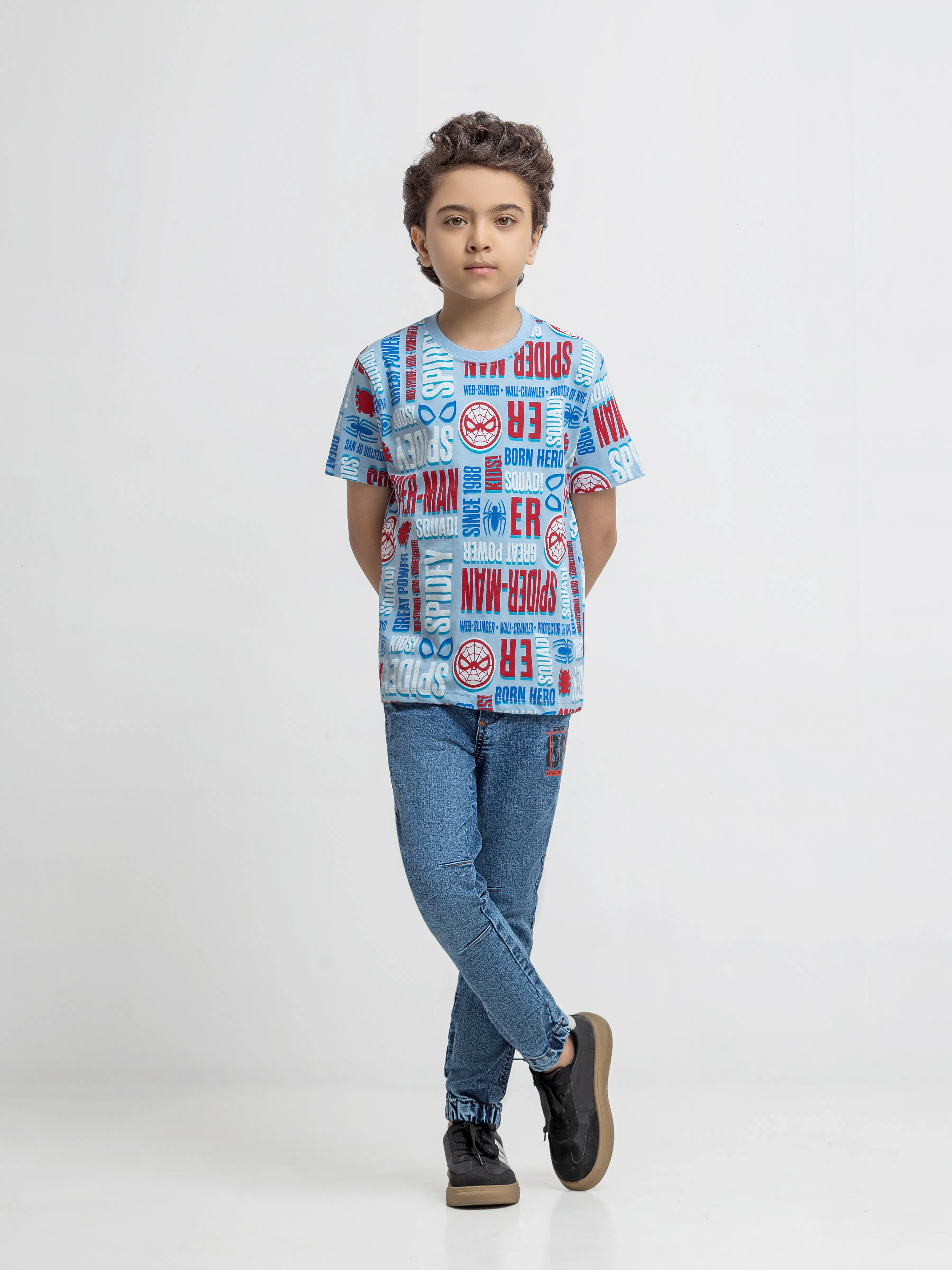 Boy's Light Blue T-Shirt - EBTTS6-024 - Image 2
