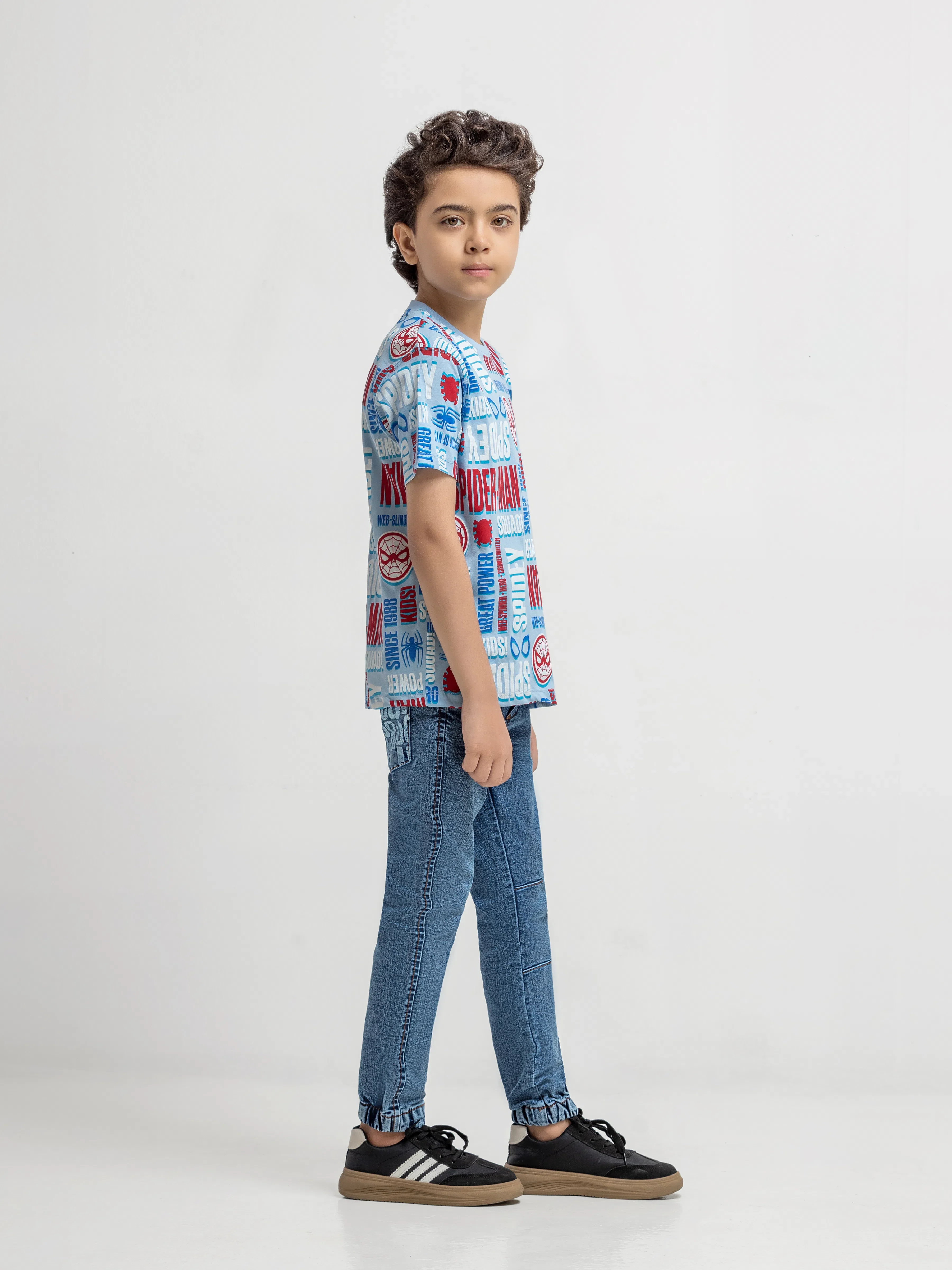 Boy's Light Blue T-Shirt - EBTTS6-024 - Image 3