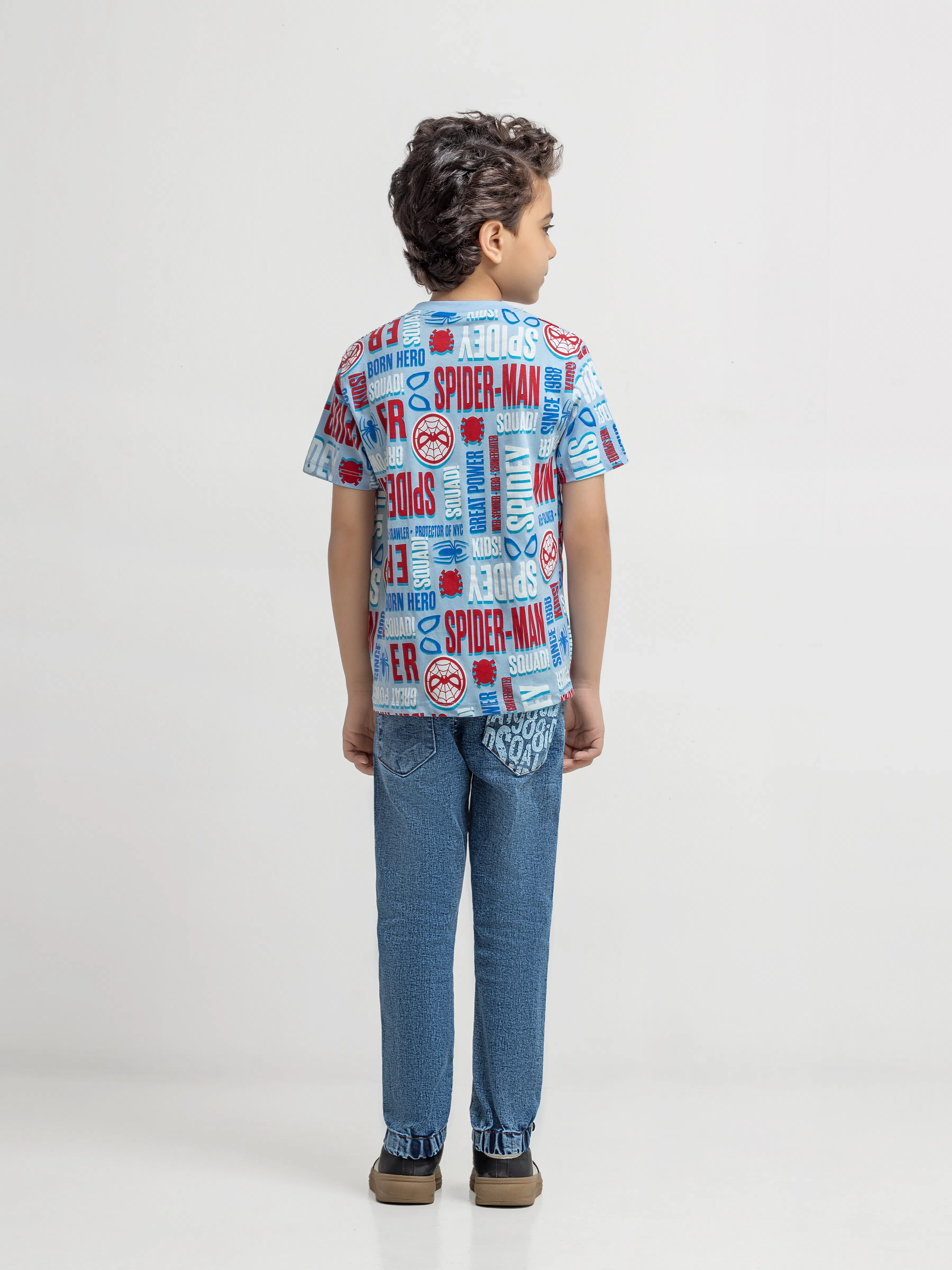 Boy's Light Blue T-Shirt - EBTTS6-024 - Image 4