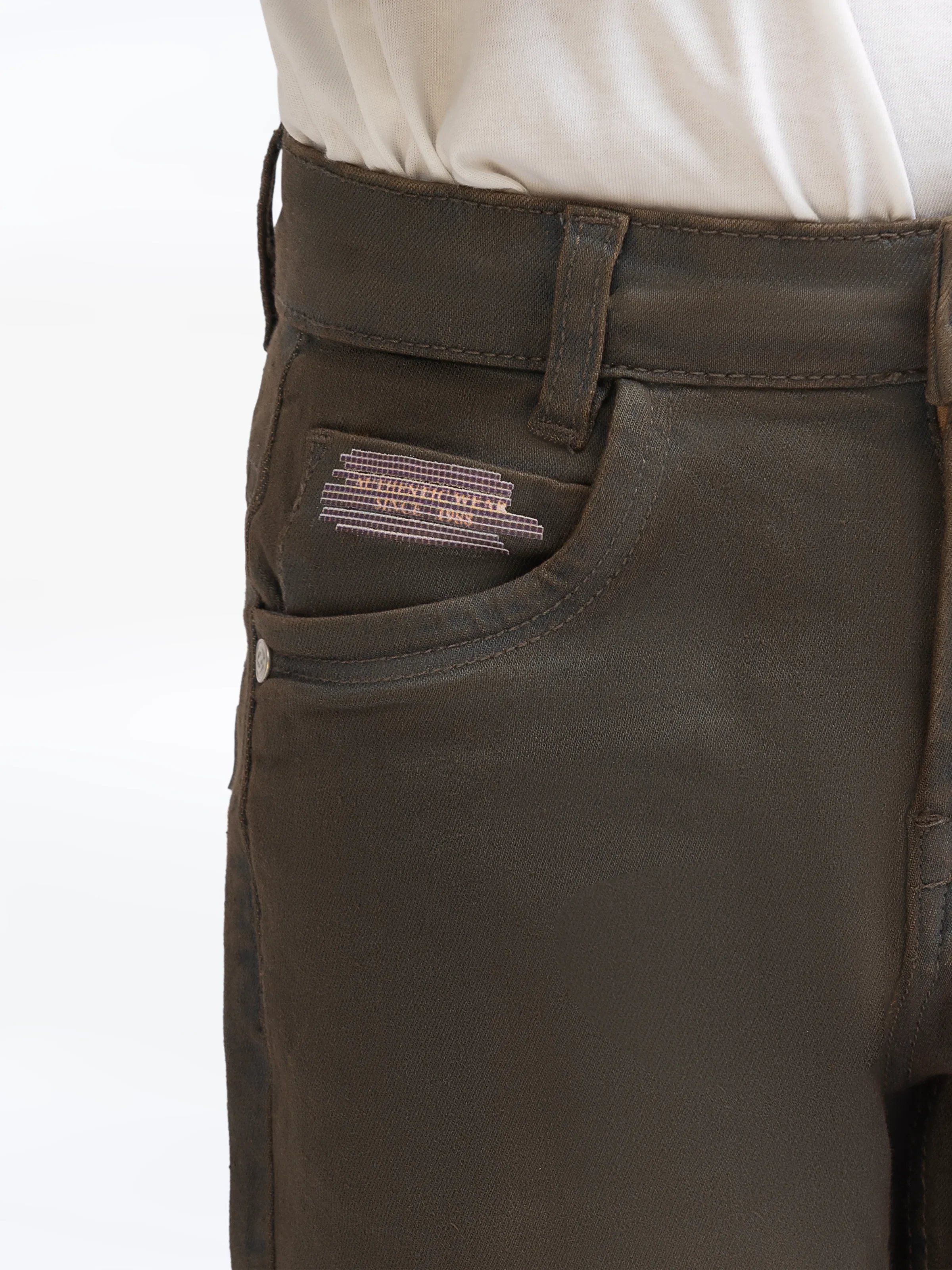 Boy's Light Brown Denim Pant - EBBDP5-027 - Image 2