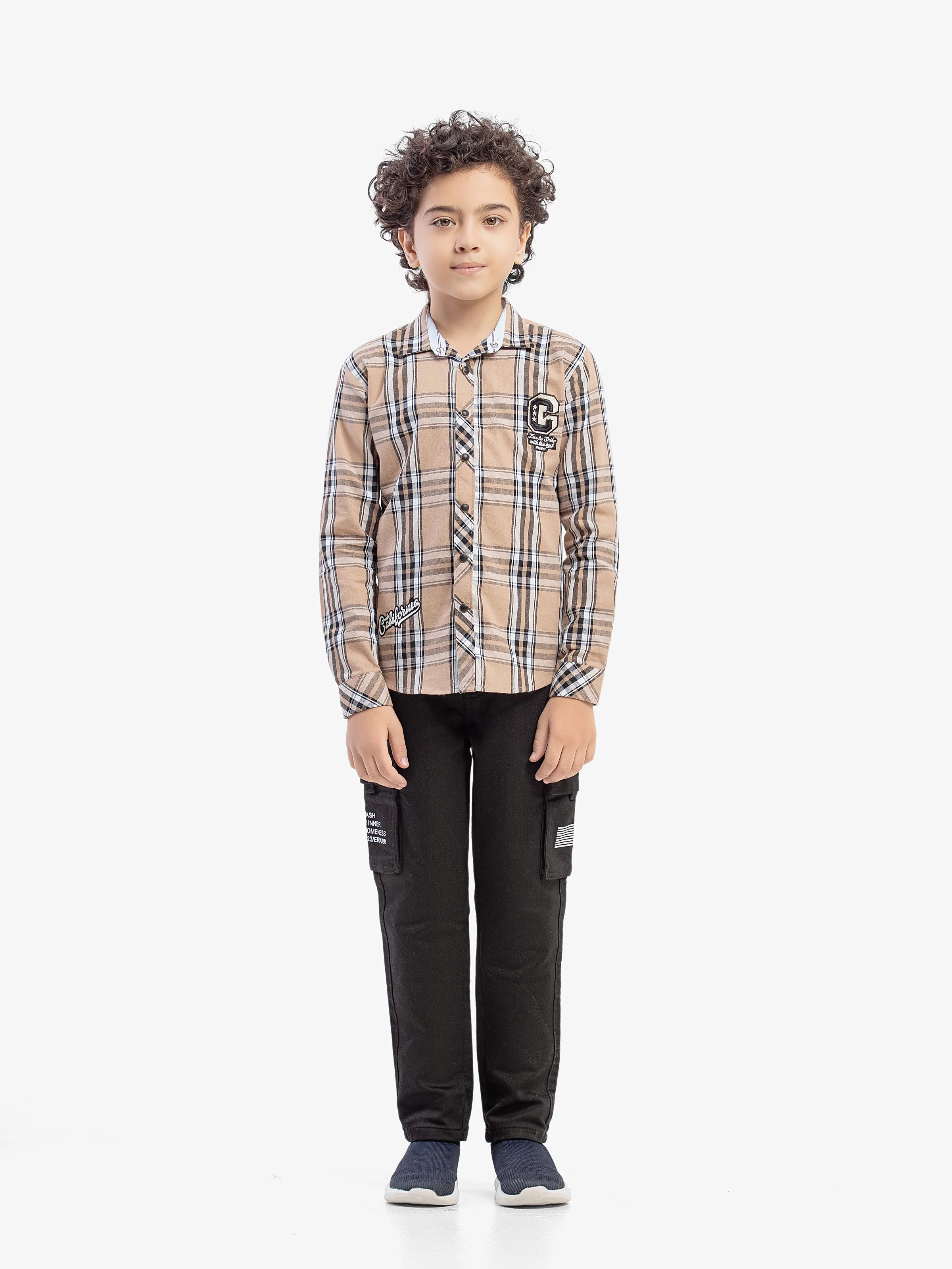 Boy's Light Brown Shirt - EBTS5-27612 - Image 2
