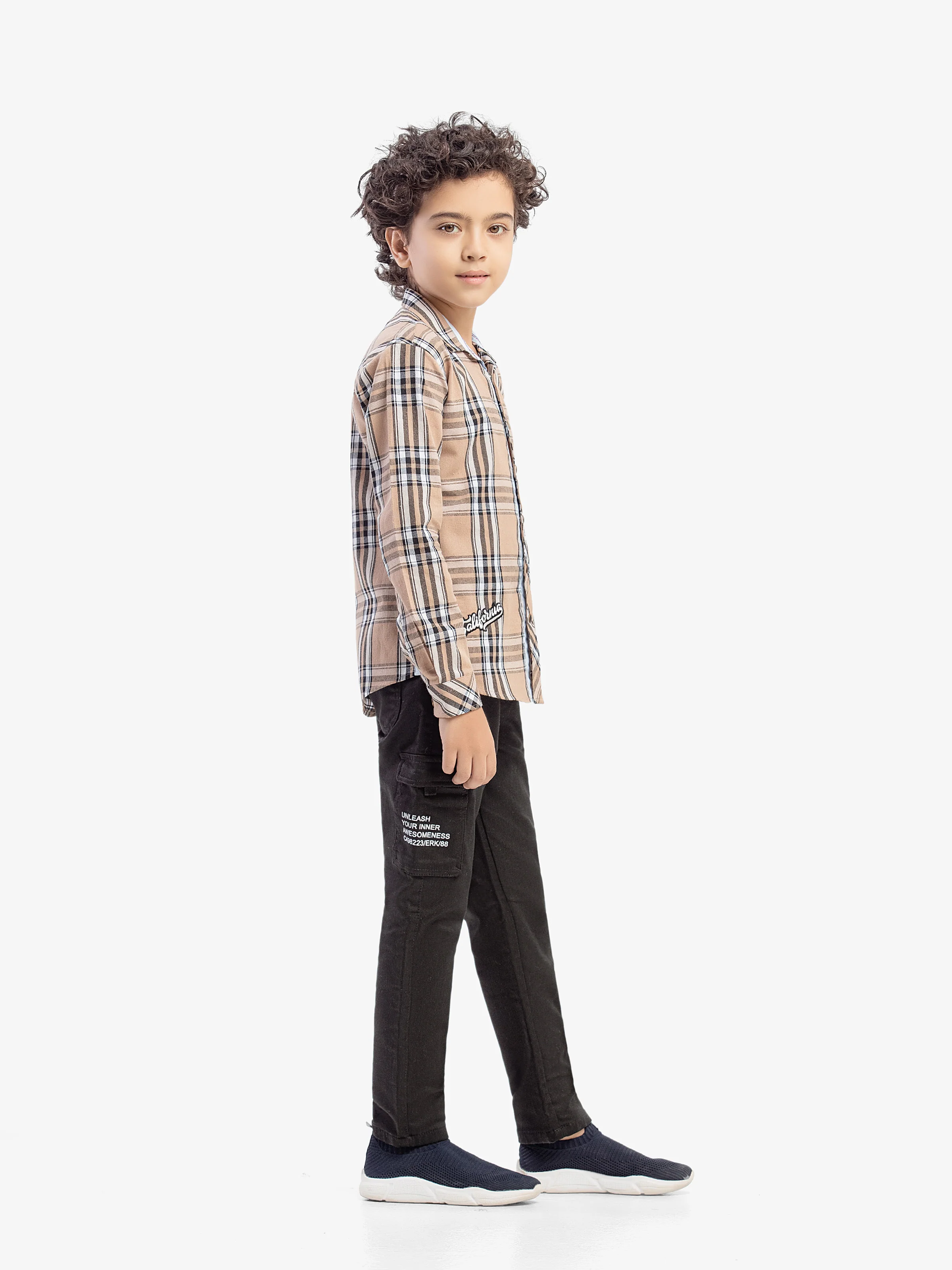 Boy's Light Brown Shirt - EBTS5-27612 - Image 4