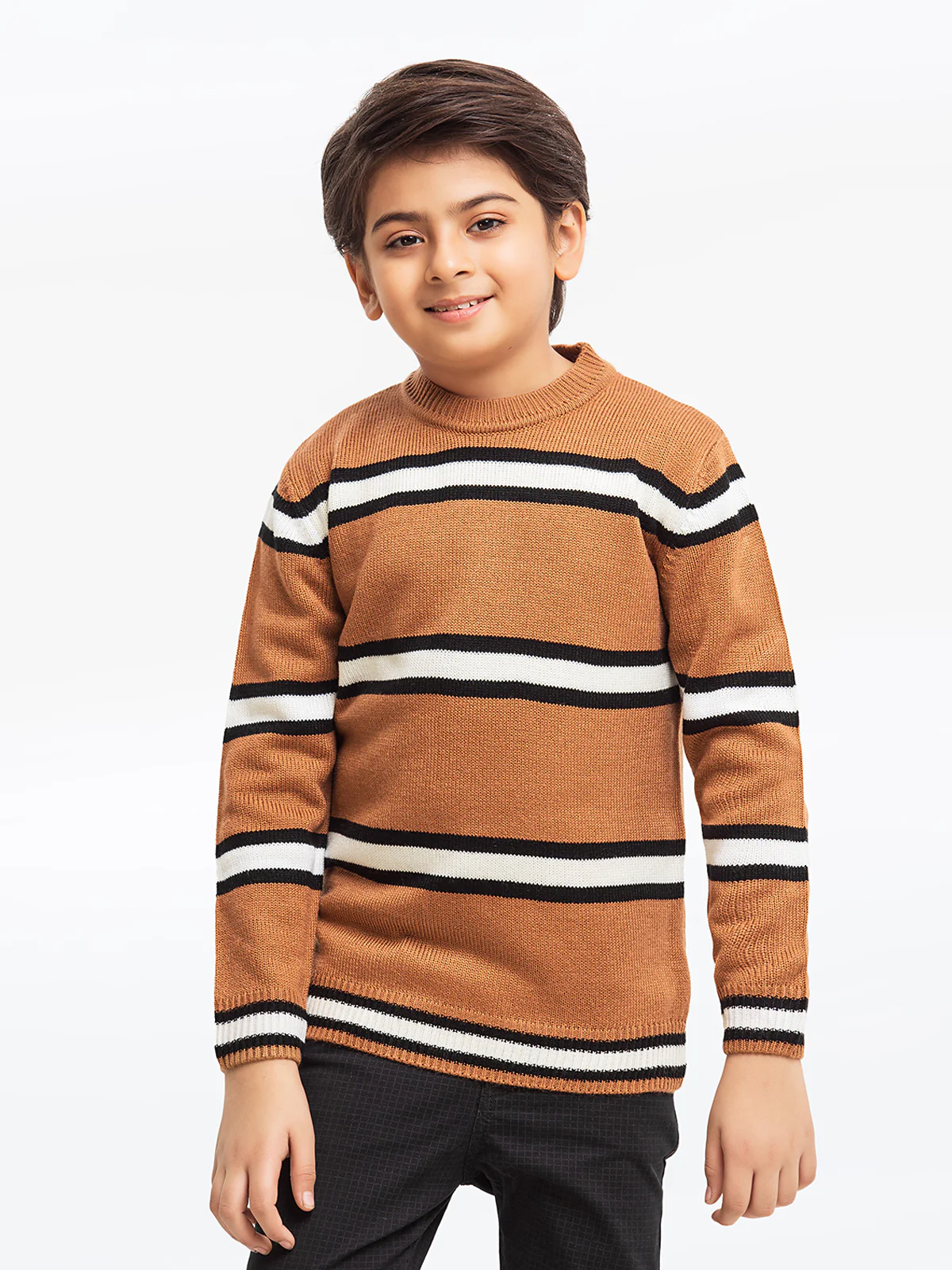 Boy's Light Brown Sweater - EBTSWT23-027 - Image 2