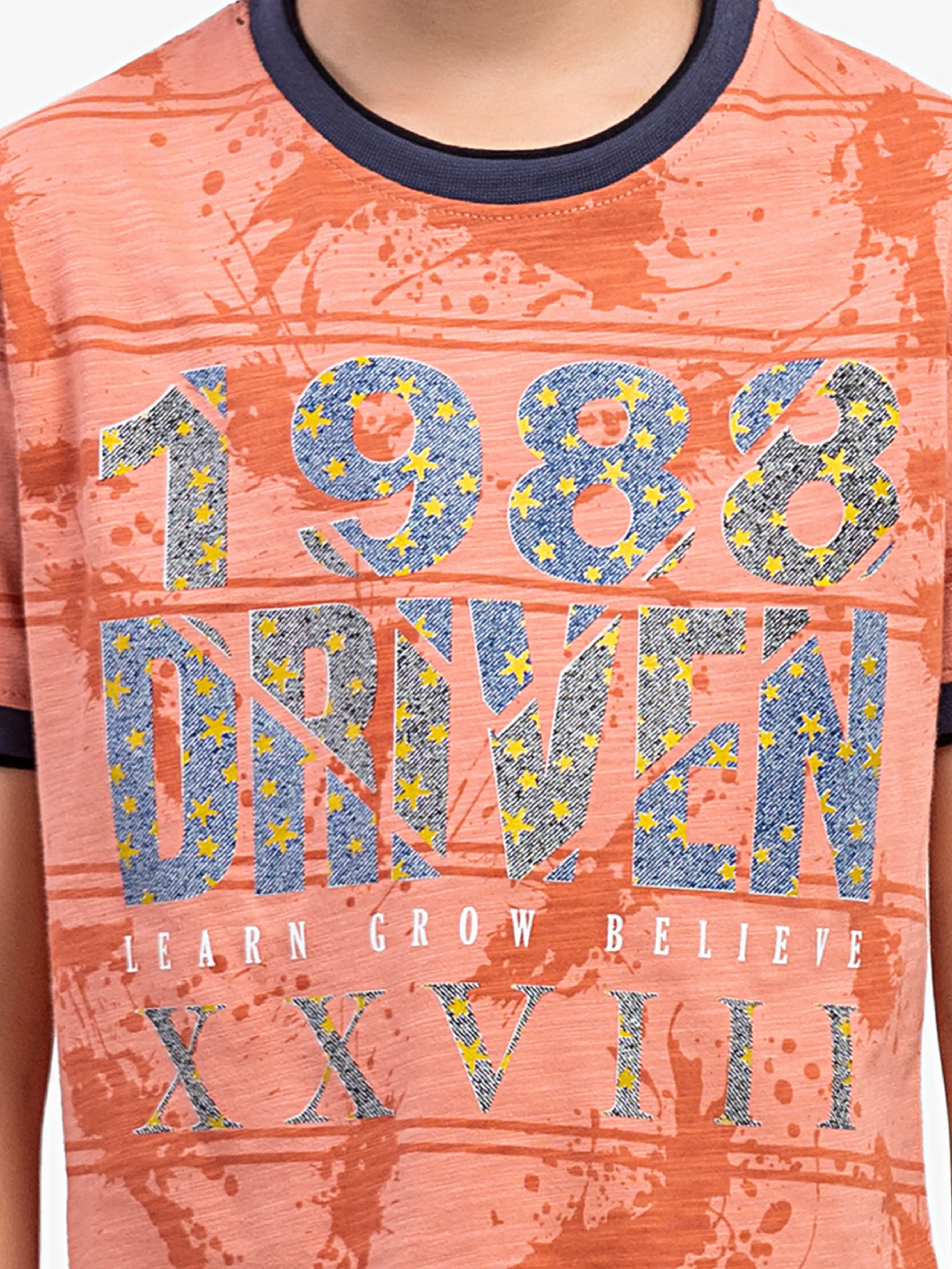 Boy's Light Coral T-Shirt - EBTTS5-003 - Image 3