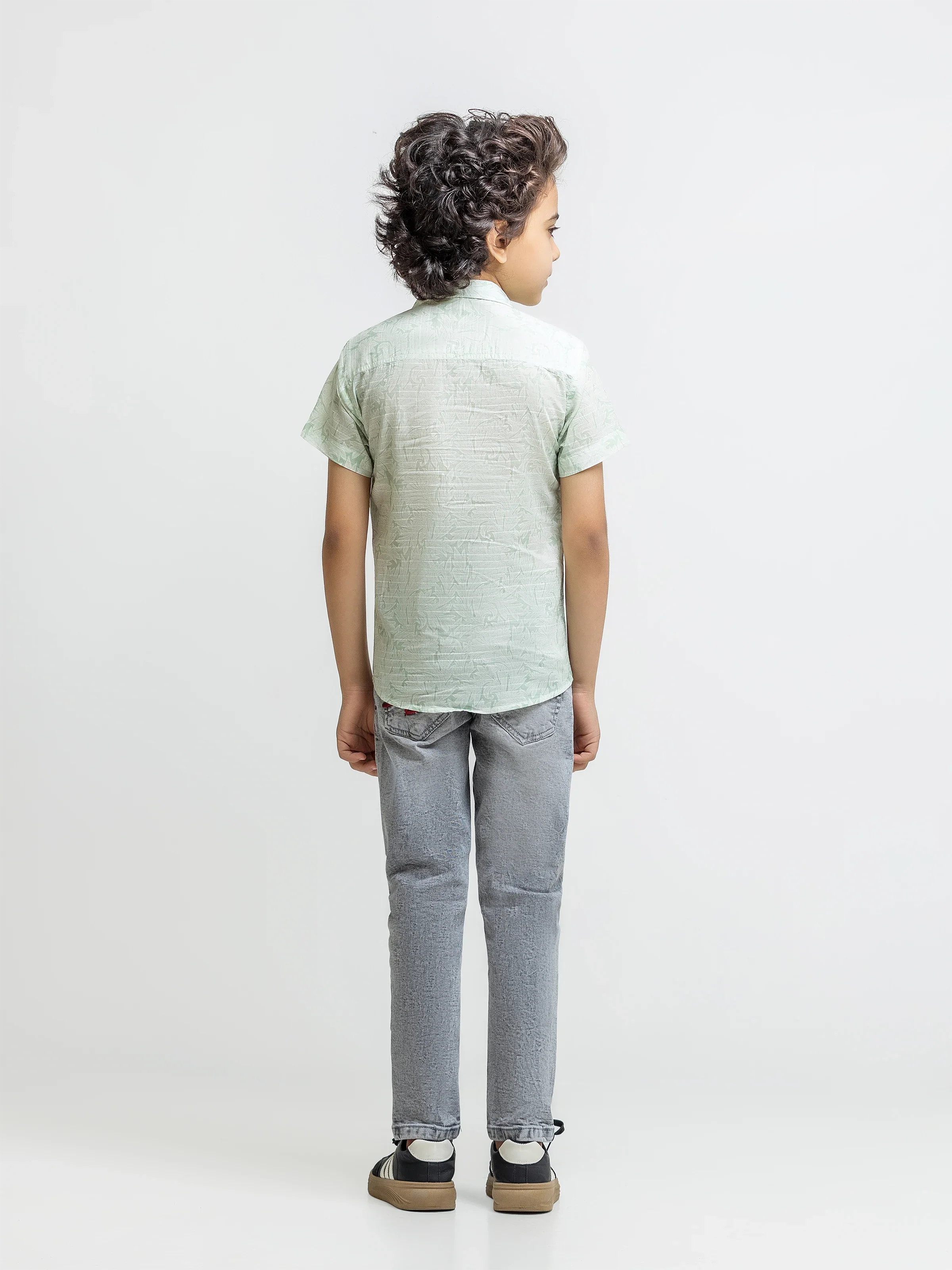 Boy's Light Green Shirt - EBTS5-27681 - Image 3
