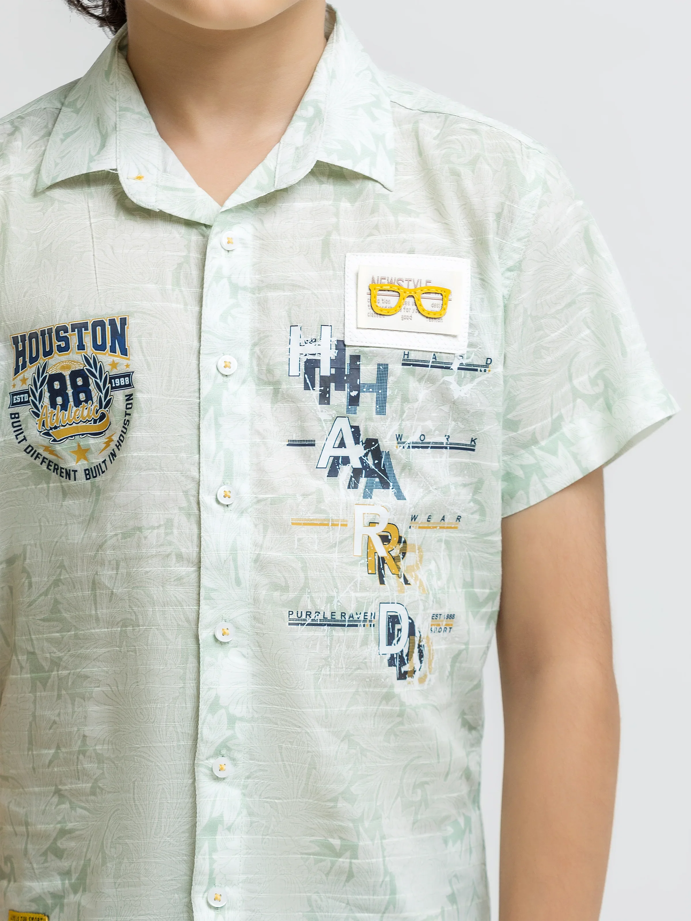 Boy's Light Green Shirt - EBTS5-27681 - Image 5
