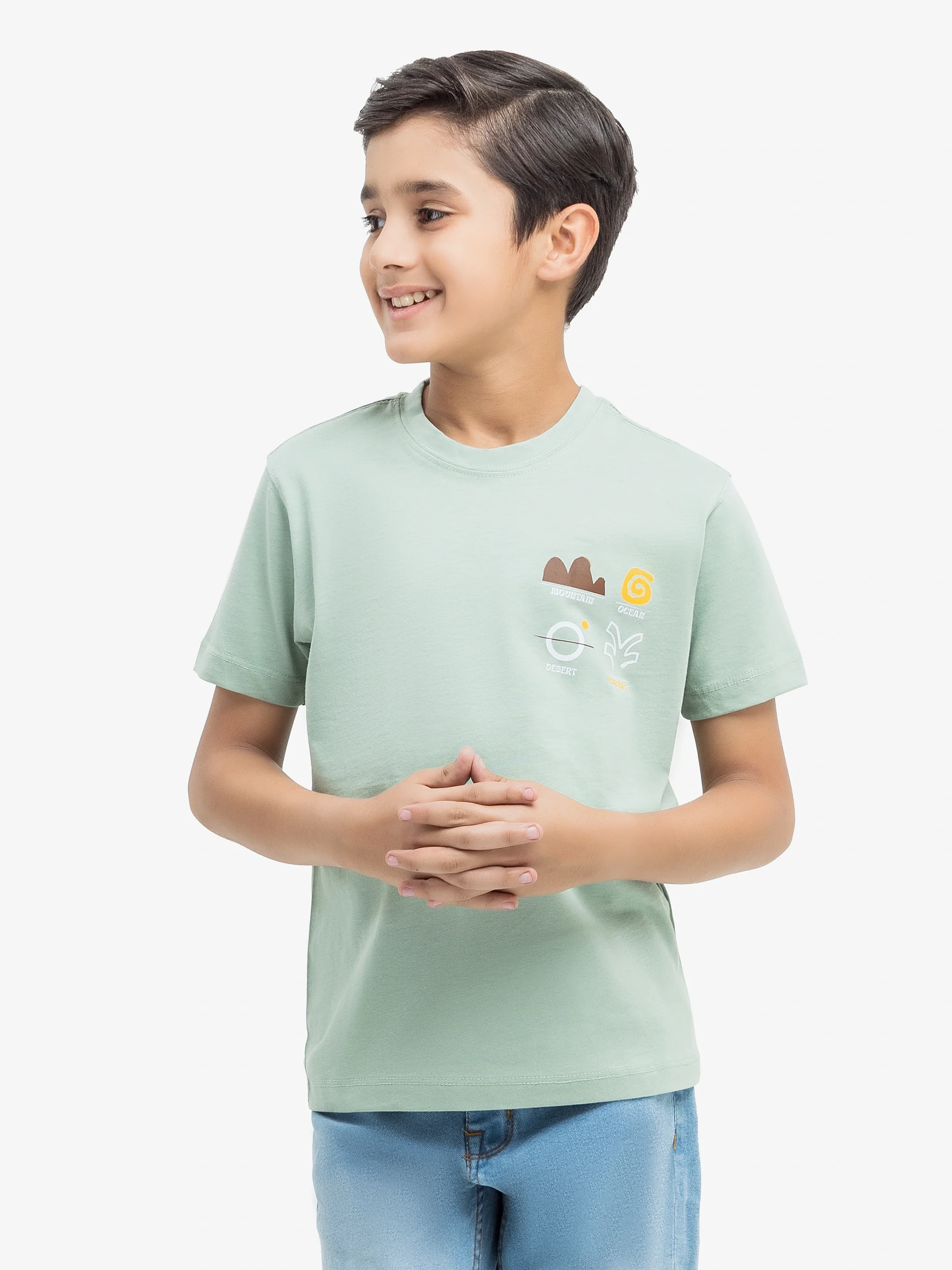 Boy's Light Green T-Shirt - EBTTS24-075 - Image 2