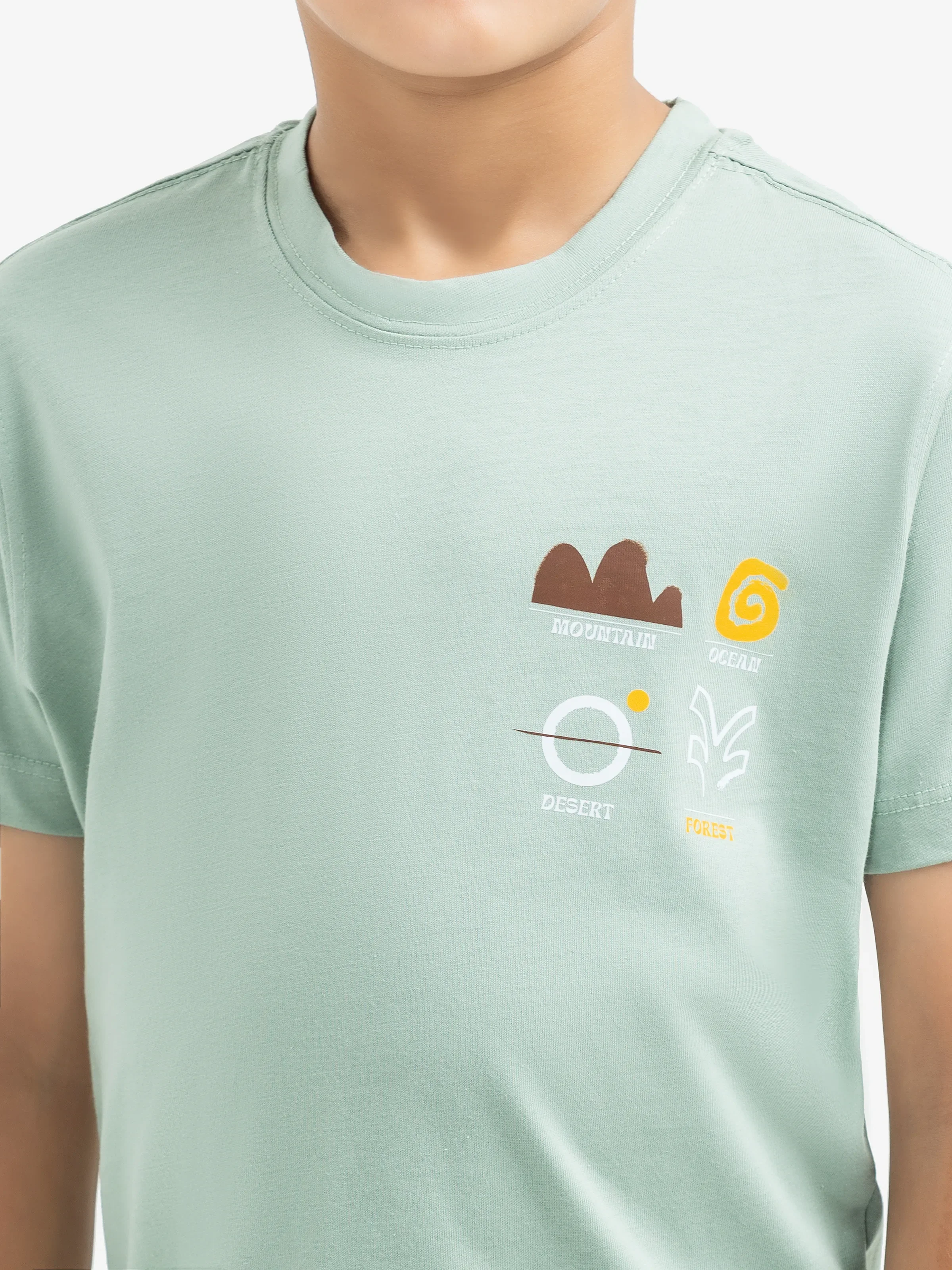 Boy's Light Green T-Shirt - EBTTS24-075 - Image 3