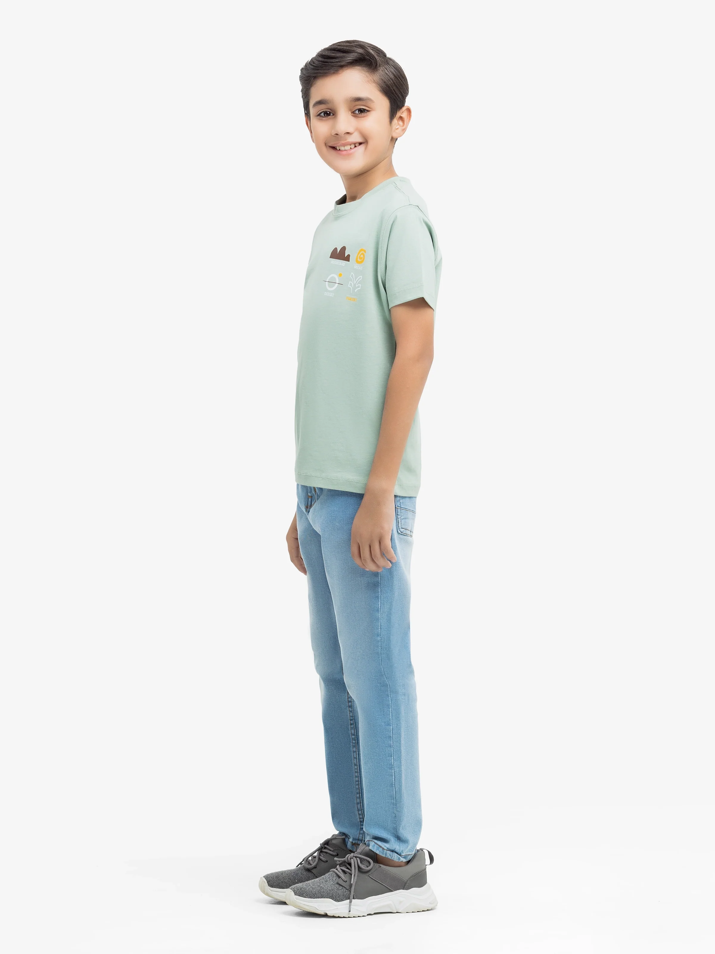 Boy's Light Green T-Shirt - EBTTS24-075 - Image 4