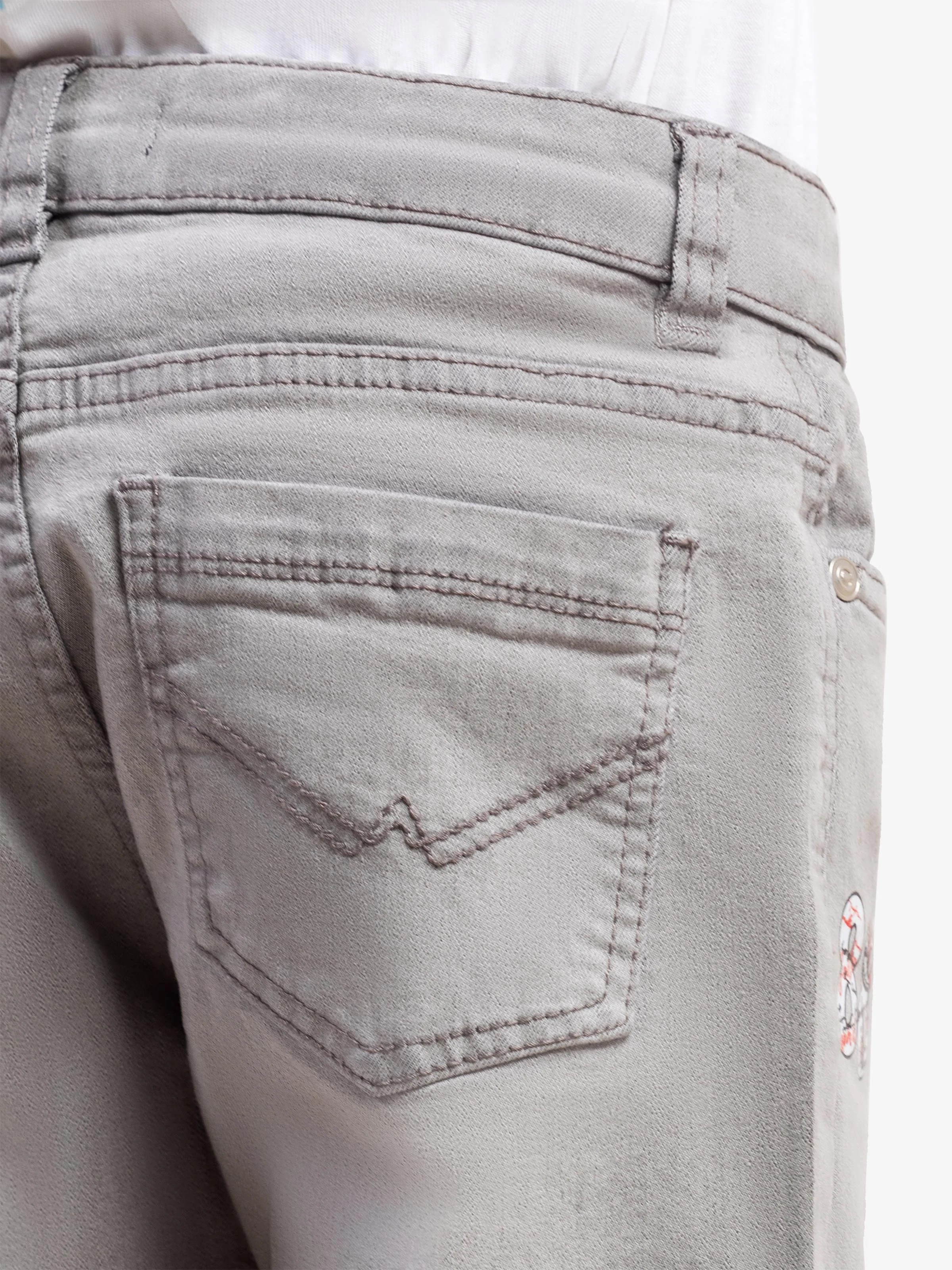 Boy's Light Grey Denim Pant - EBBDP5-056 - Image 4